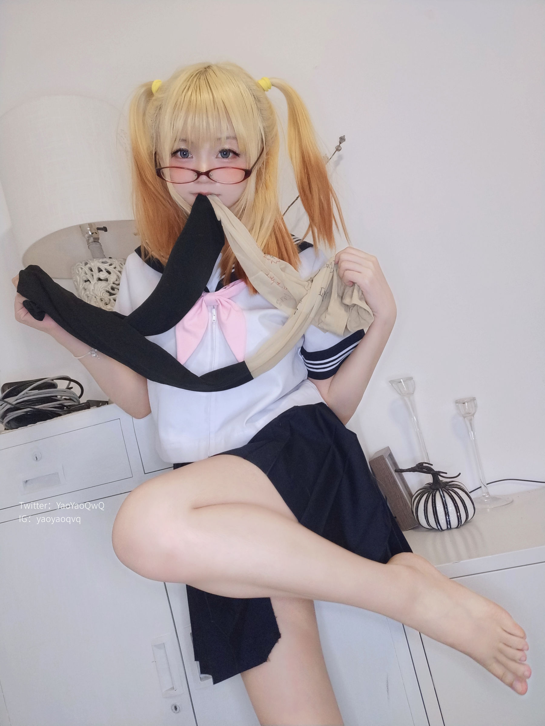 [福利COS] 萌妹子Coser摇摇乐yoyo fantia 22年1月会员合集 Jk系列第13张