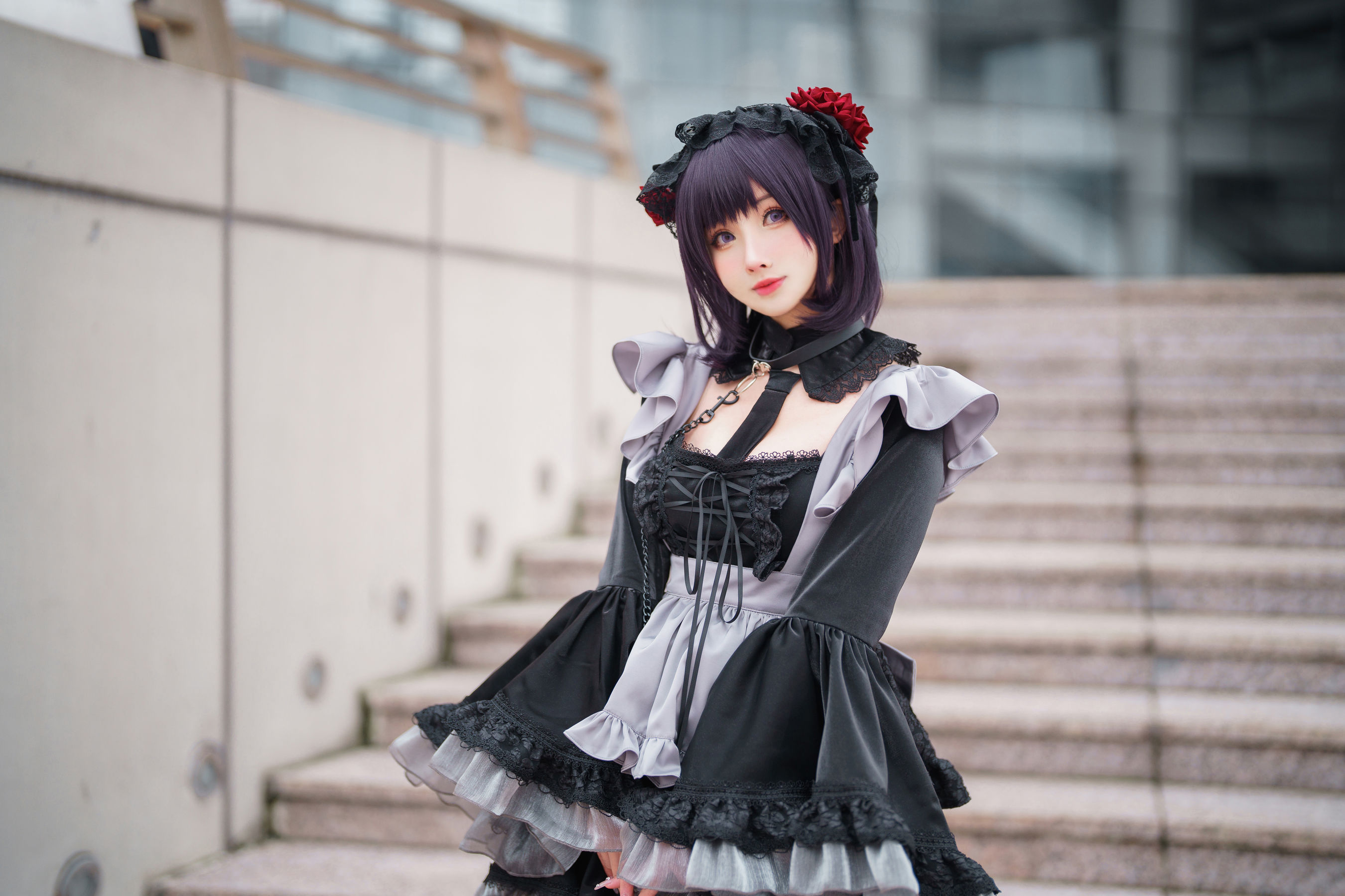 [福利COS] COS福利rioko凉凉子(肉扣热热子) - 黑江雫 漫展篇 海梦第8张