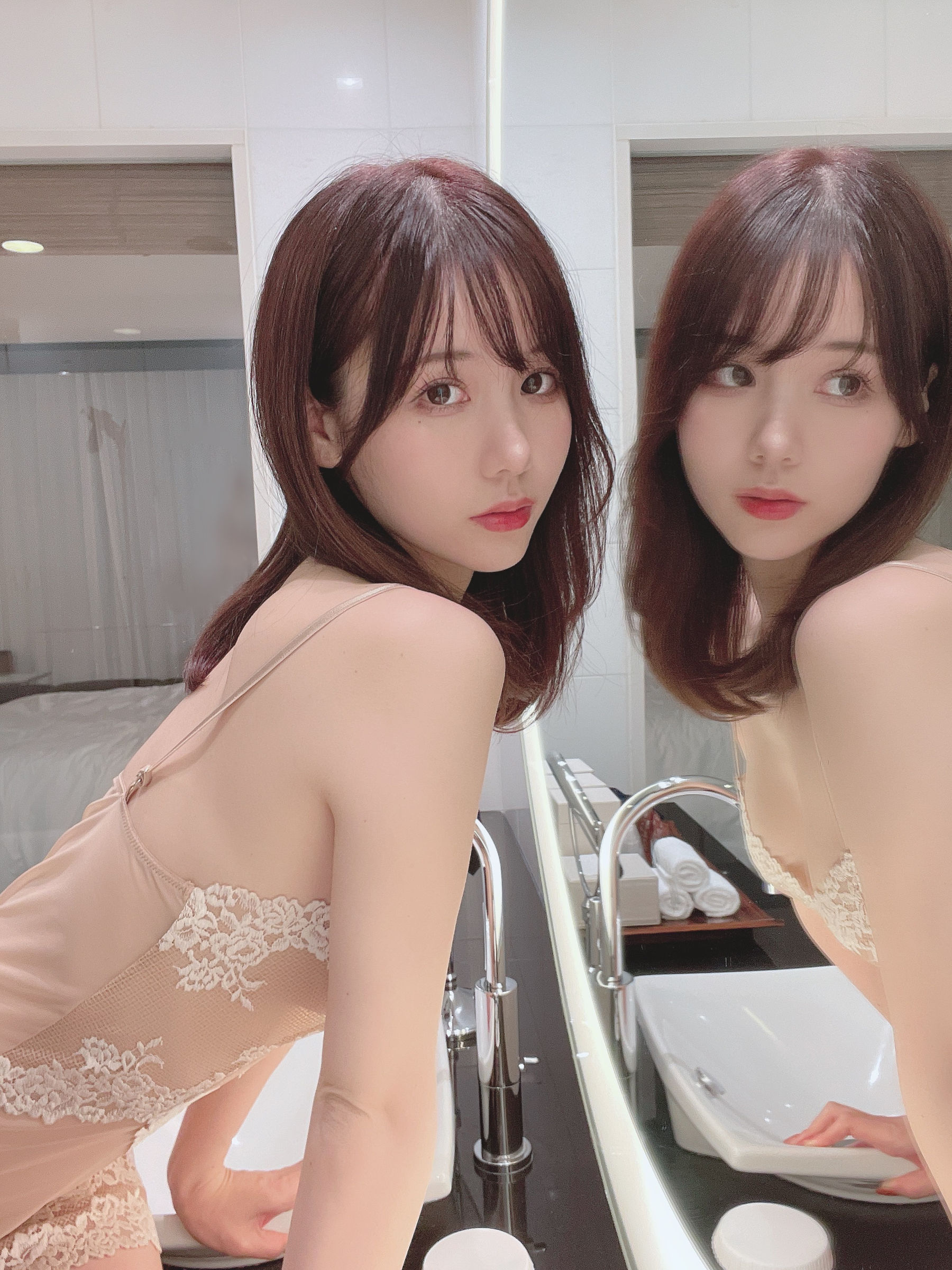 [福利COS] 日本甜美COSERけんけん[fantia] 20211124-透け肌キャミソール第7张