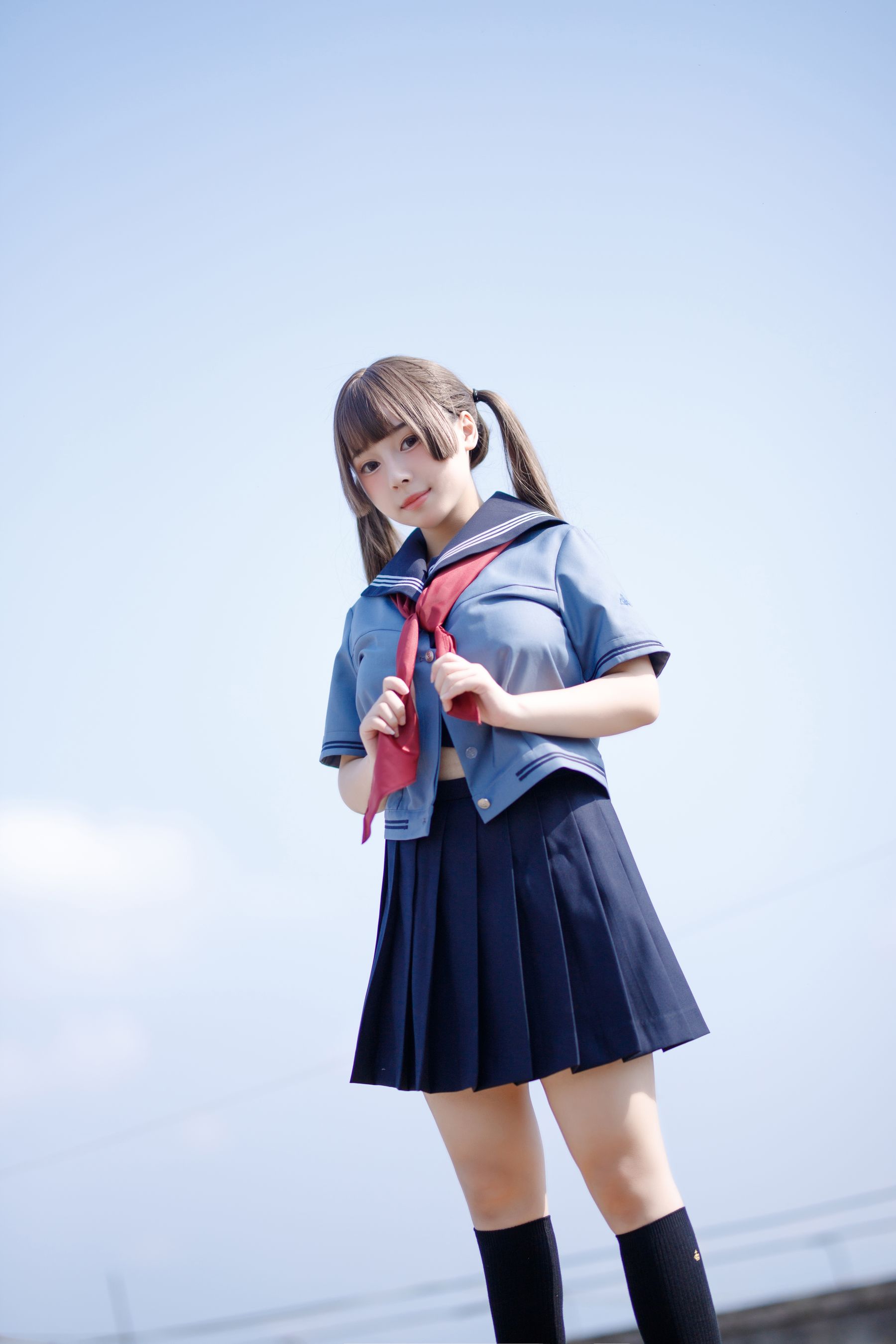 [福利COS] 胡桃猫Kurumineko - 天台的爱之告白第15张