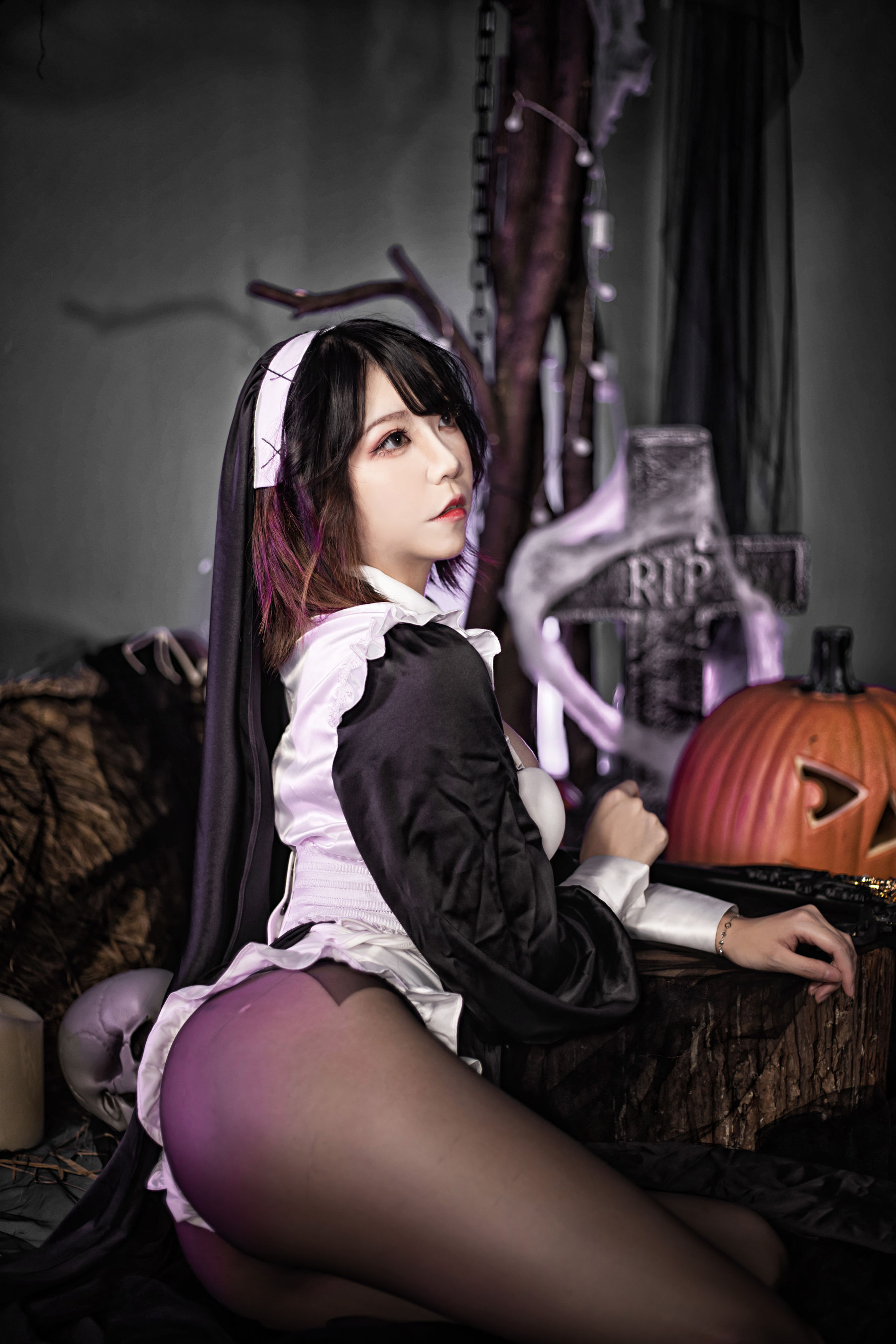 [福利COS] 梓未 - 堕落修女第9张