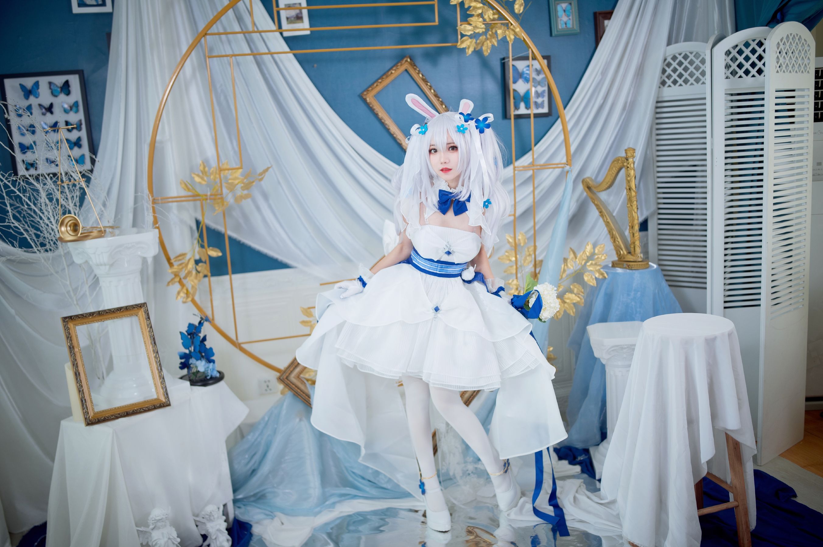 [福利COS] 花柒Hana - 拉菲花嫁第3张
