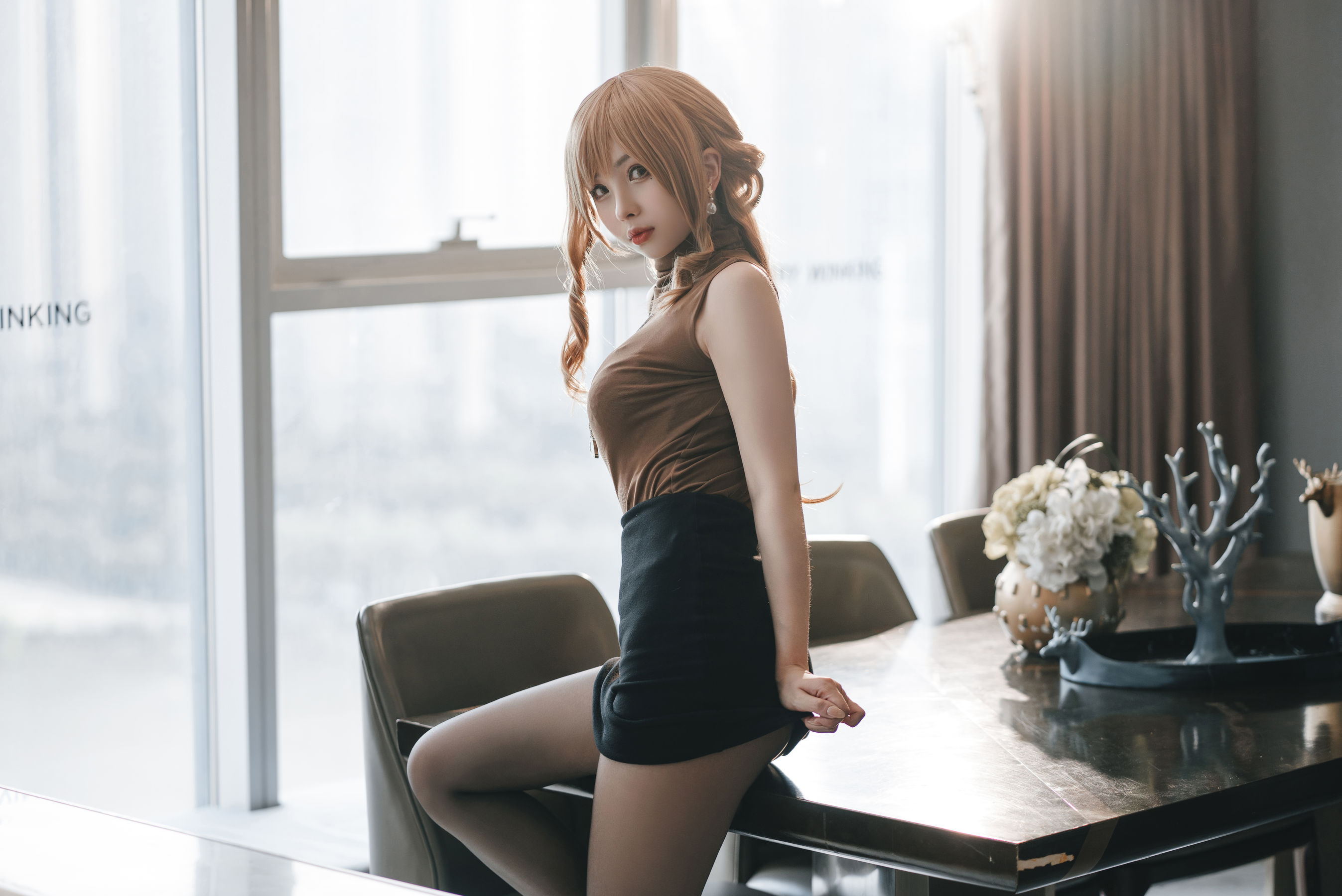 [福利COS] COS福利rioko凉凉子(肉扣热热子) - 人妻的一天-公司篇第6张