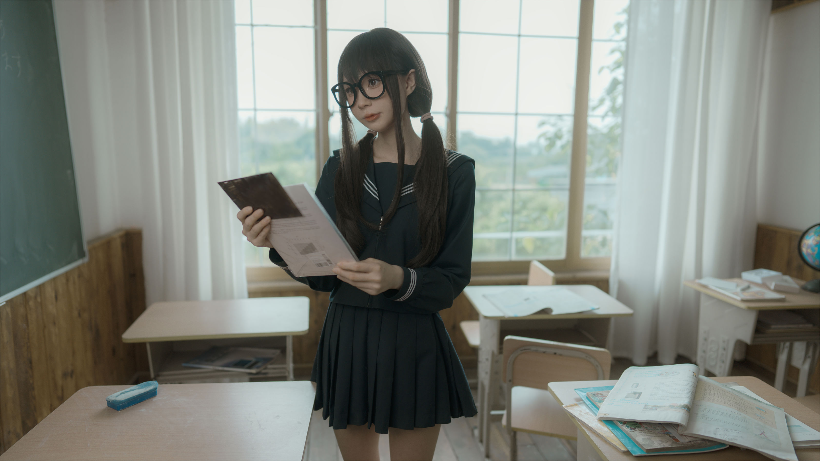 [福利COS] 西园寺南歌写真 - 与班长的游戏第7张