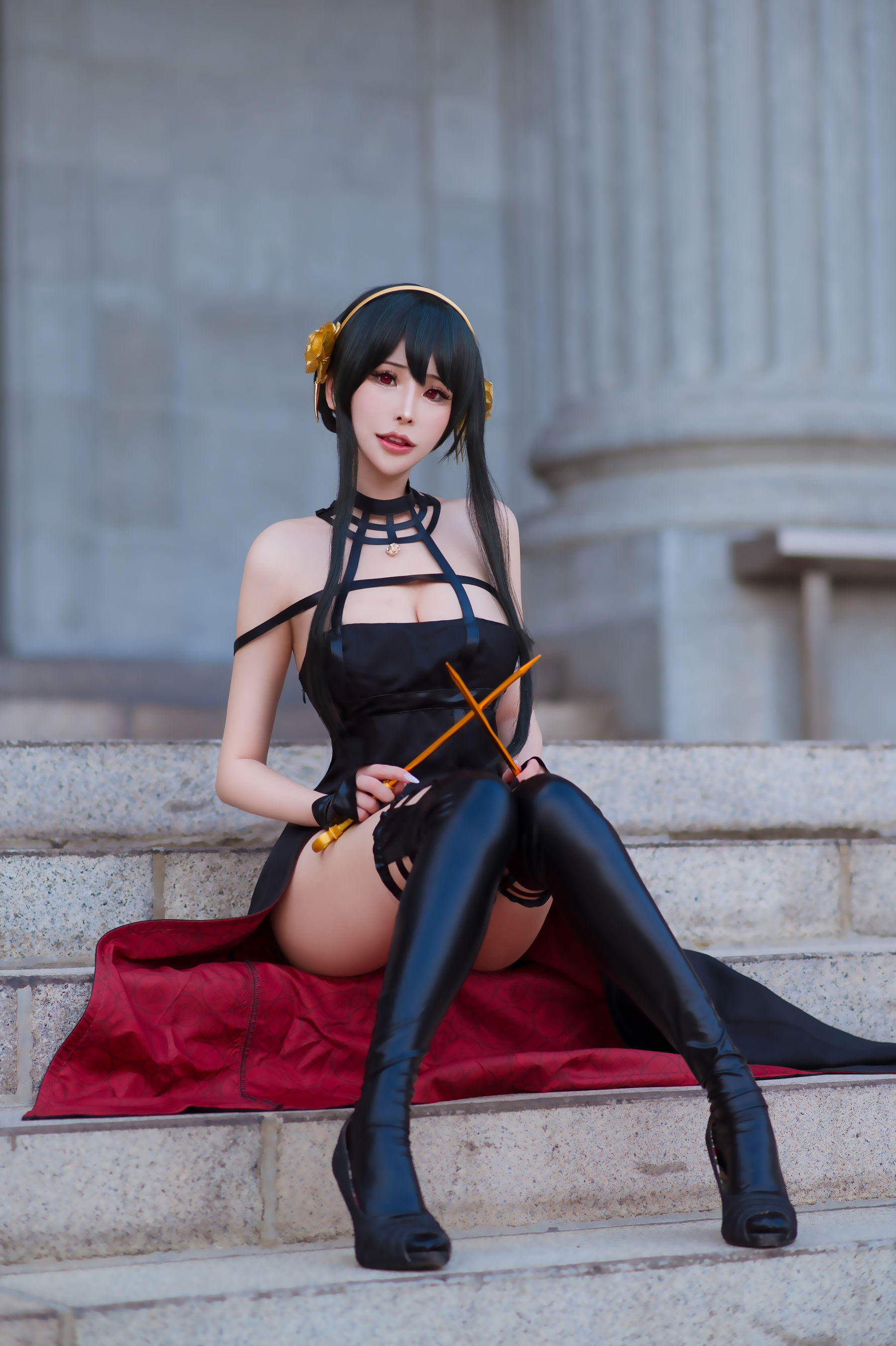 [福利COS] 花リリ(Plant Lily) - Yor Forger第6张