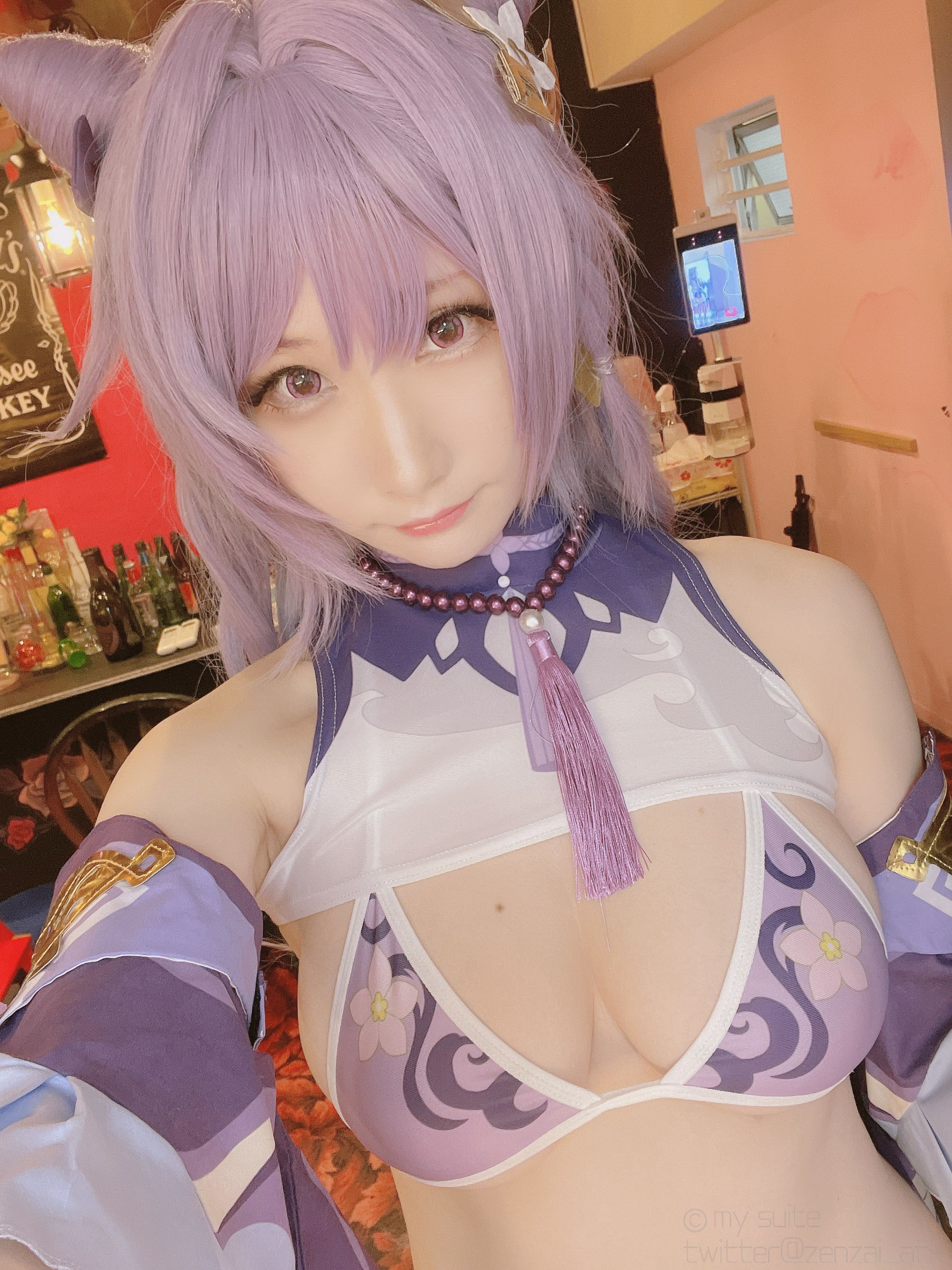 [福利COS] (Cosplay)[my suite] Atsuki あつき - Keqing 刻晴 (Genshin Impact)第14张