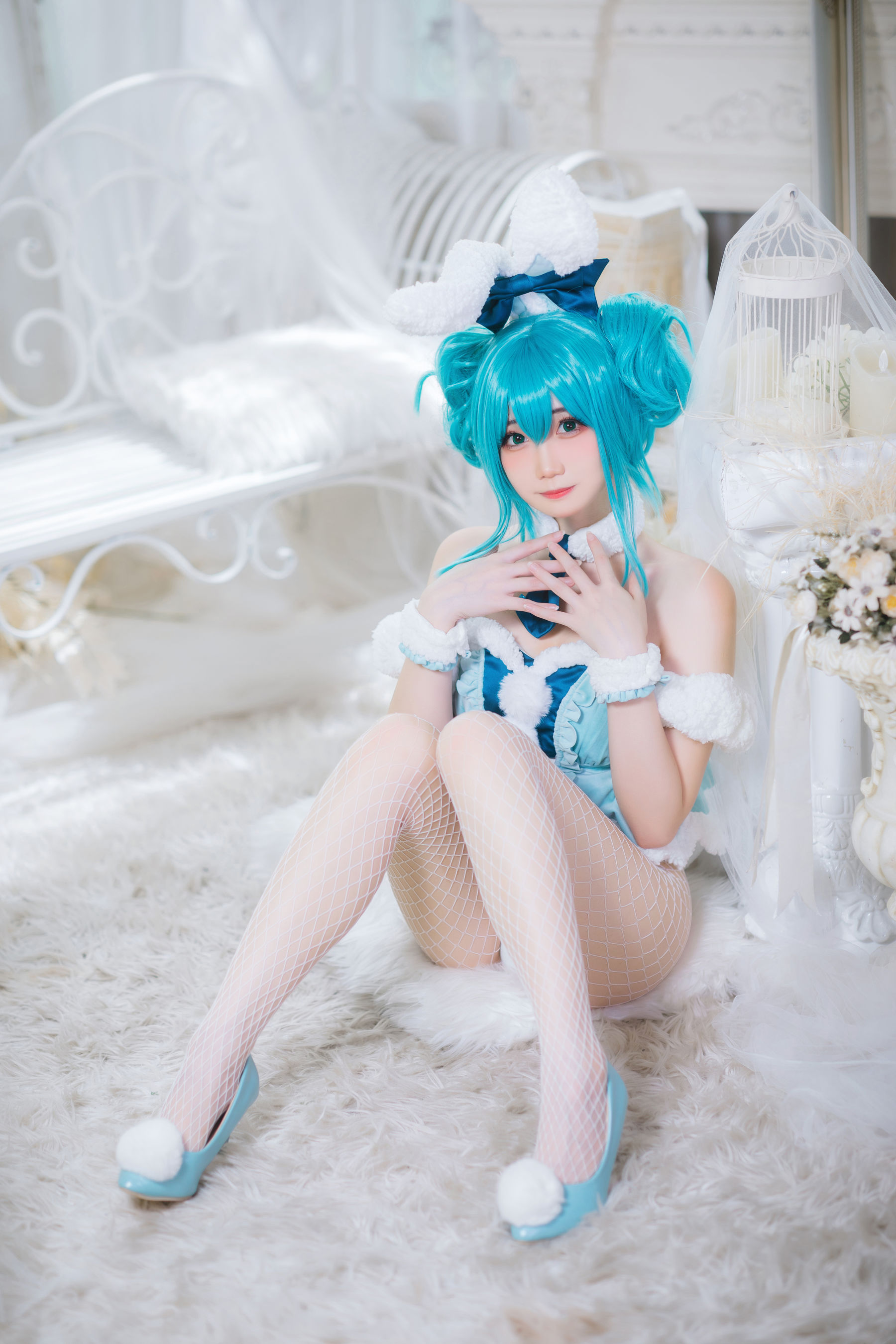 [福利COS] 焖焖碳 - 初音兔女郎第4张