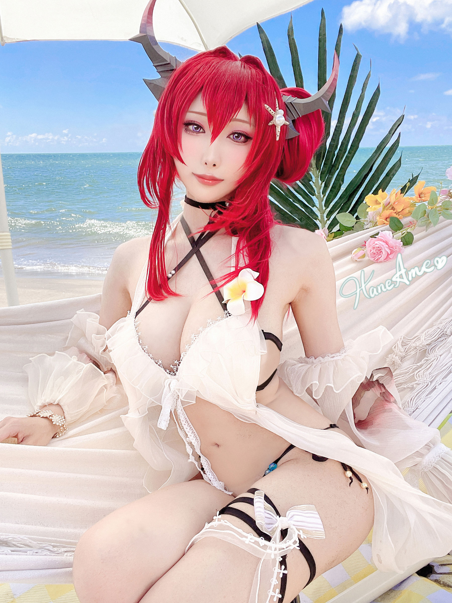 [福利COS] Hane Ame 雨波写真 - Arknights Surtr 泳裝第2张