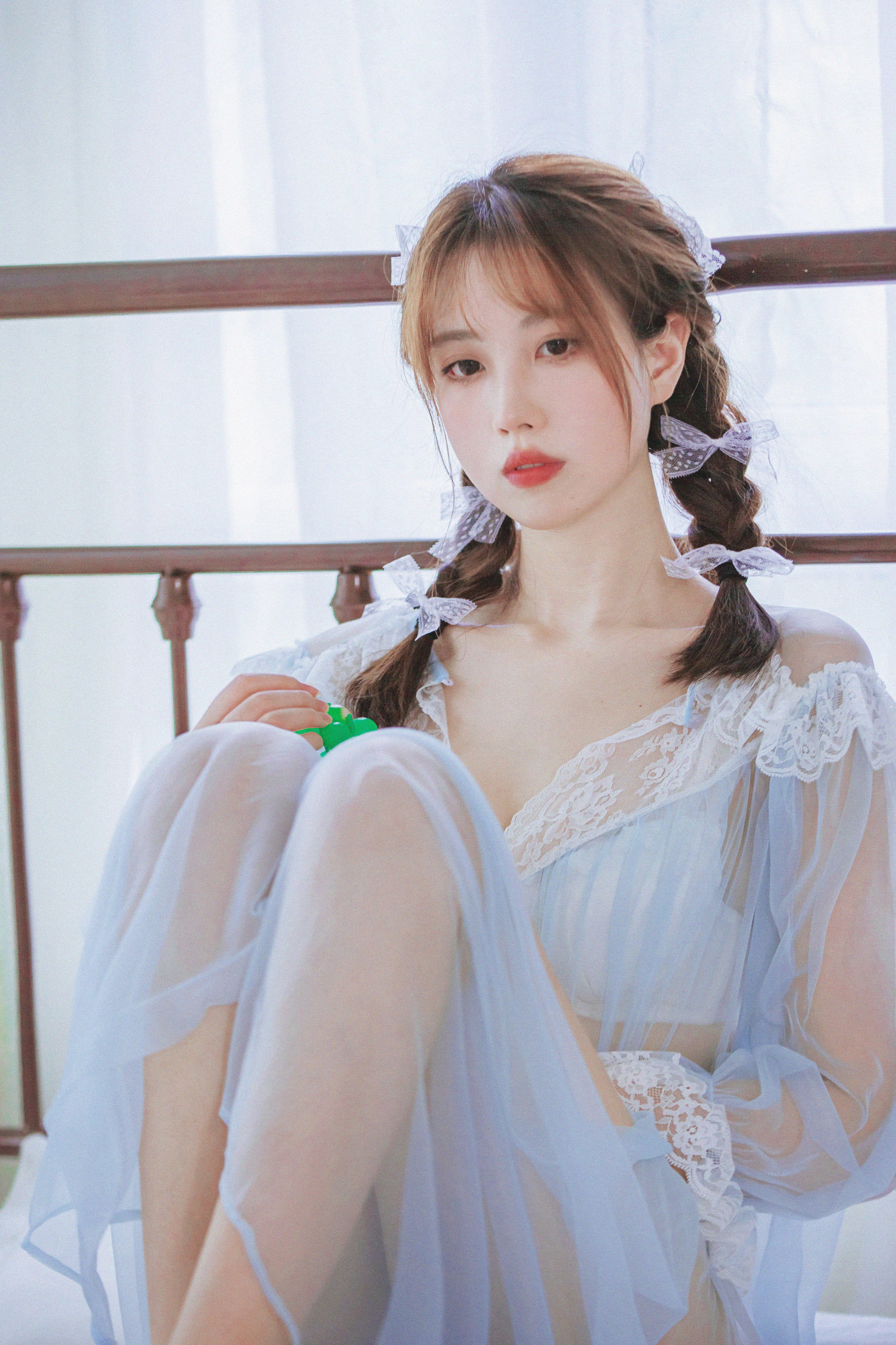 [福利COS] 次元少女念雪ww - 蓝纱衣第11张