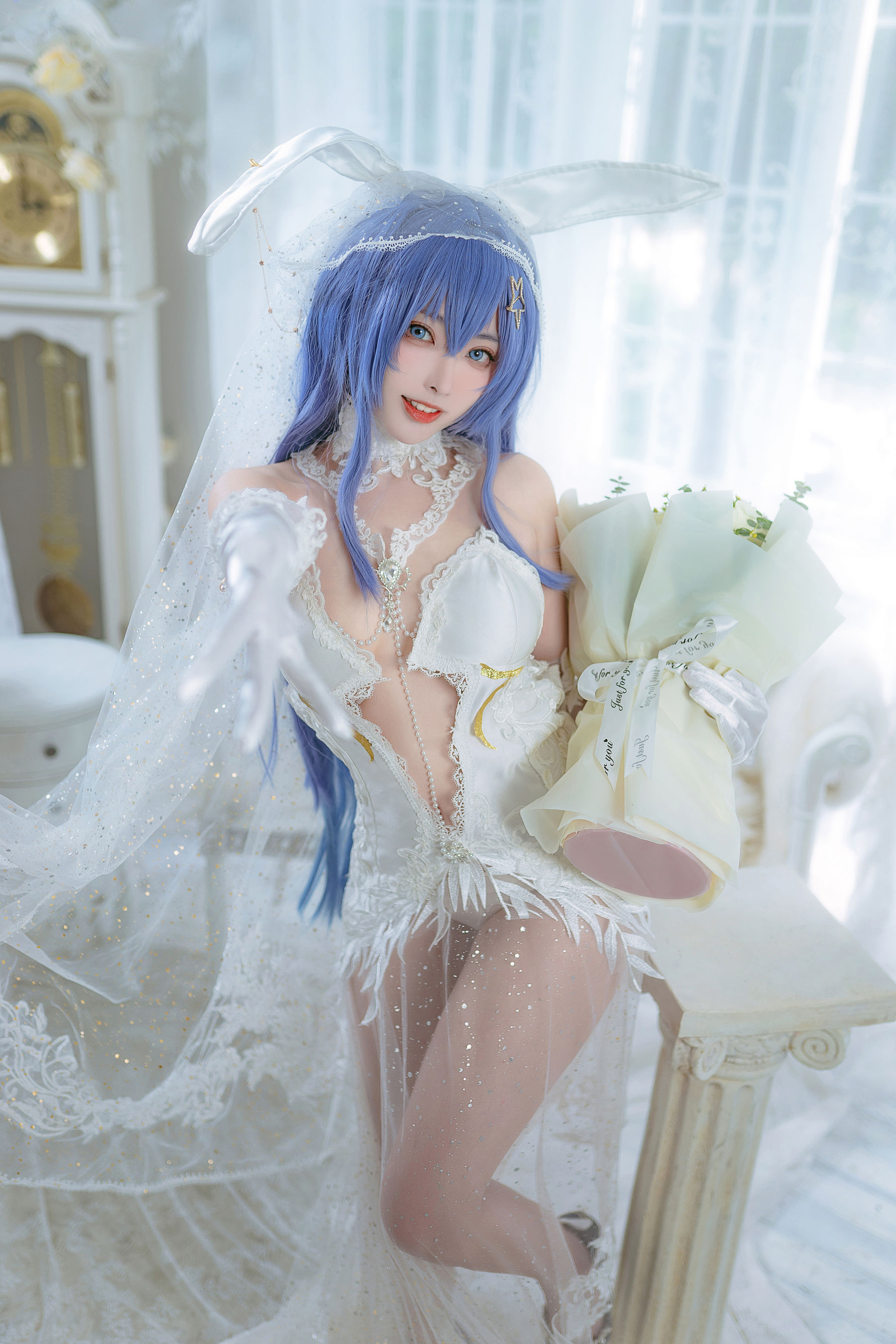 [福利COS] 宫本桜 - 花园花嫁第4张