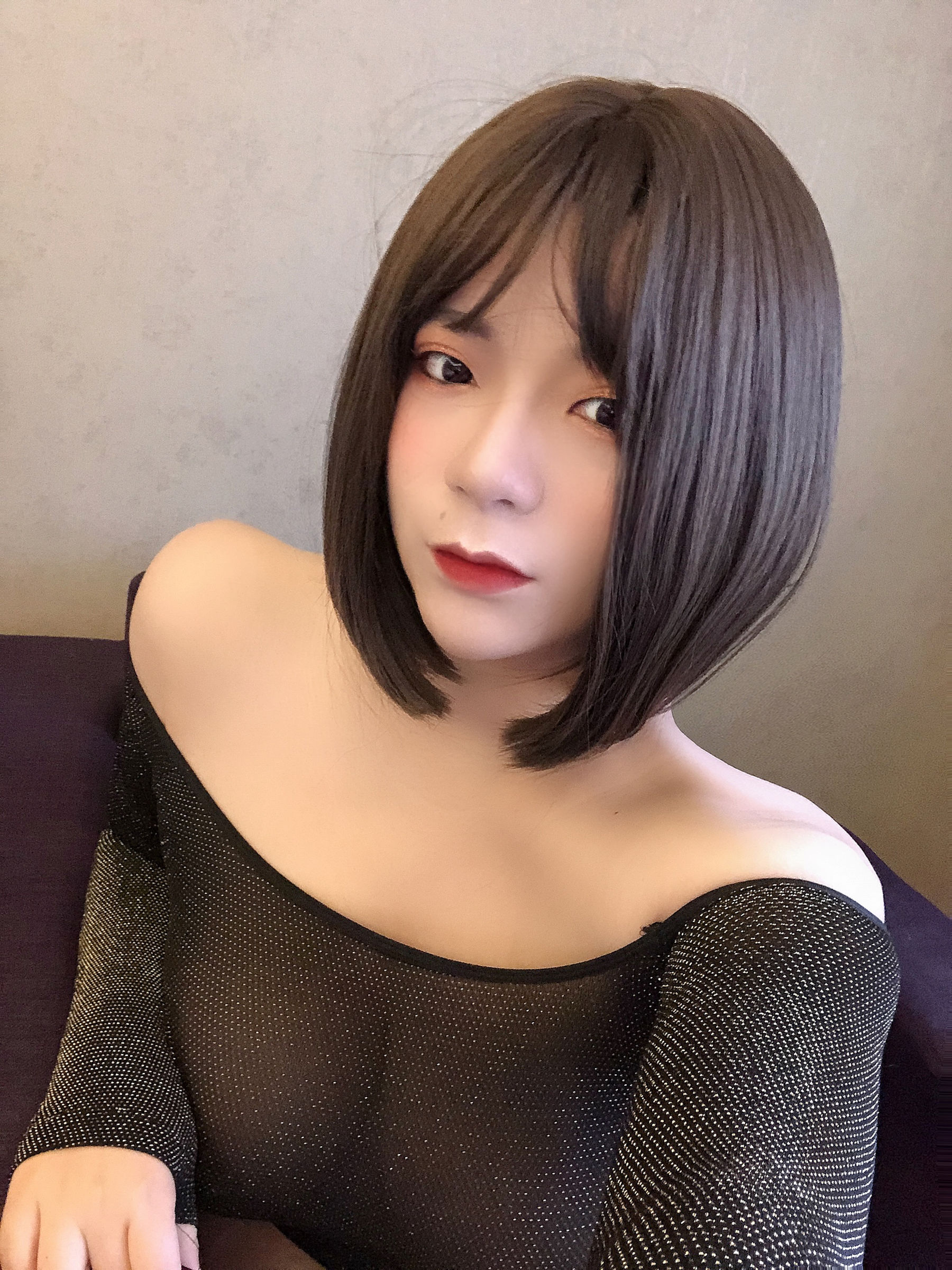 [福利COS] 奶兔biubiu - 黑色透肉第22张