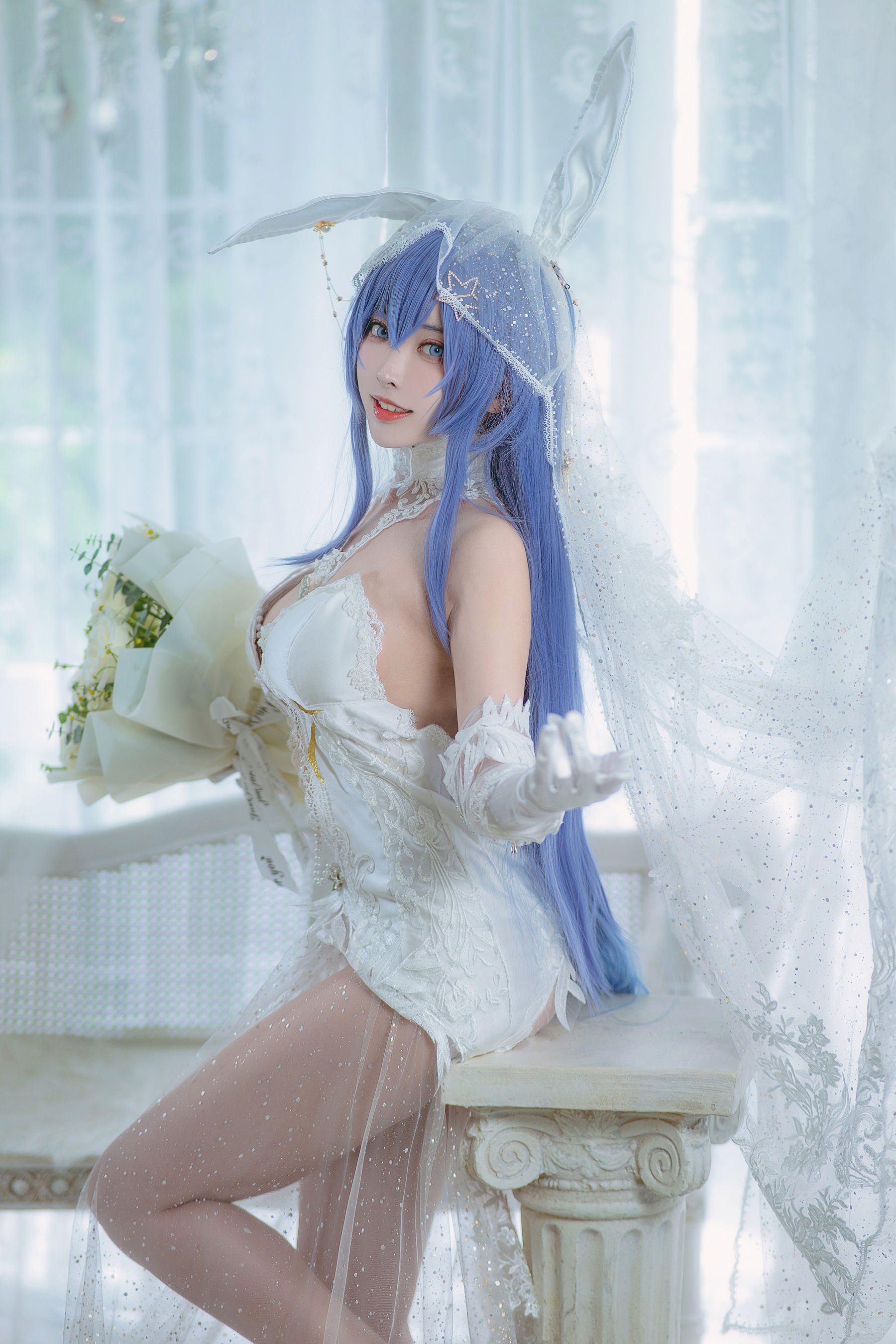 [福利COS] 宫本桜 - 花园花嫁第5张