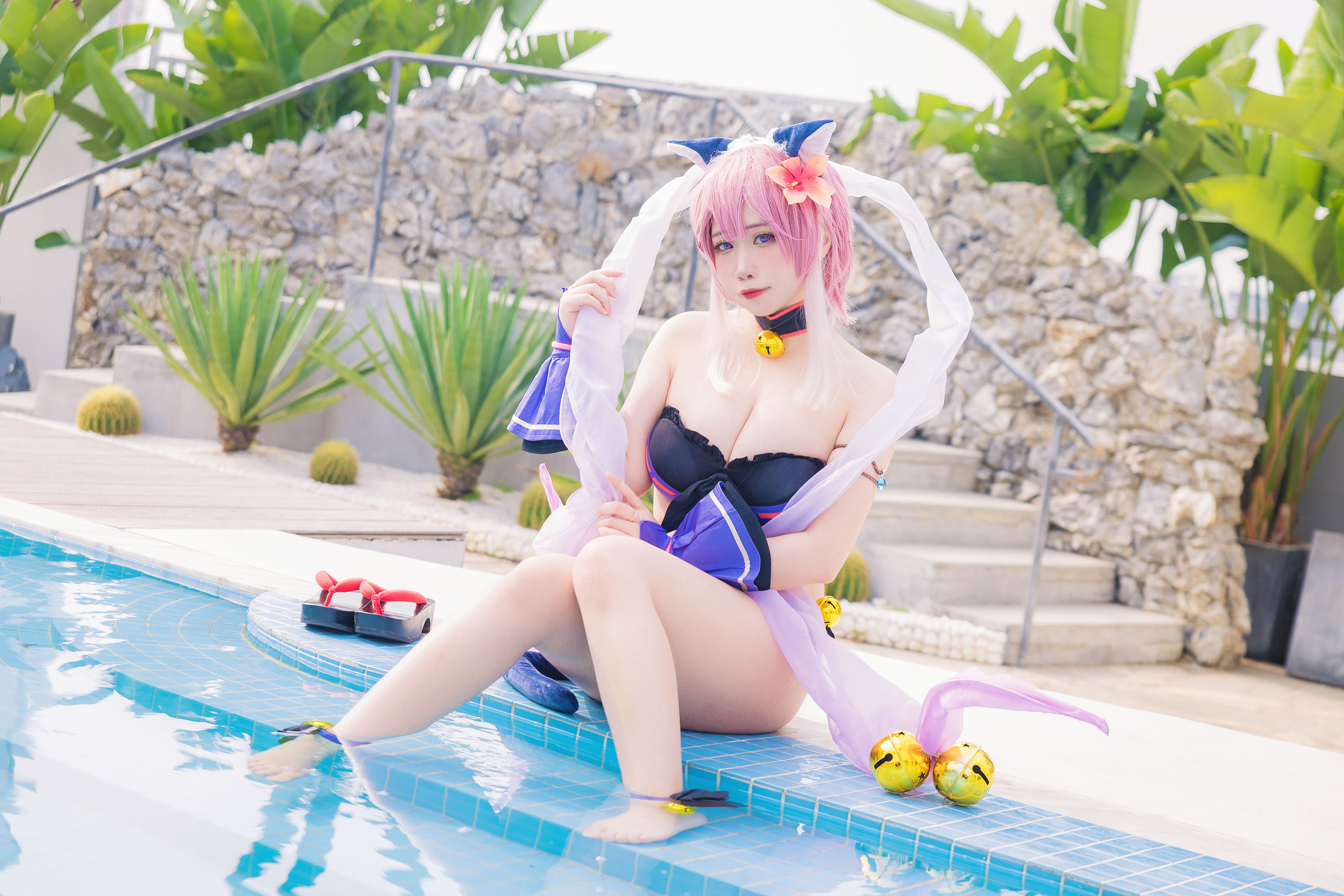 [福利COS] 贞子蜜桃 - 九月舰长 宮坂珠希泳装第8张