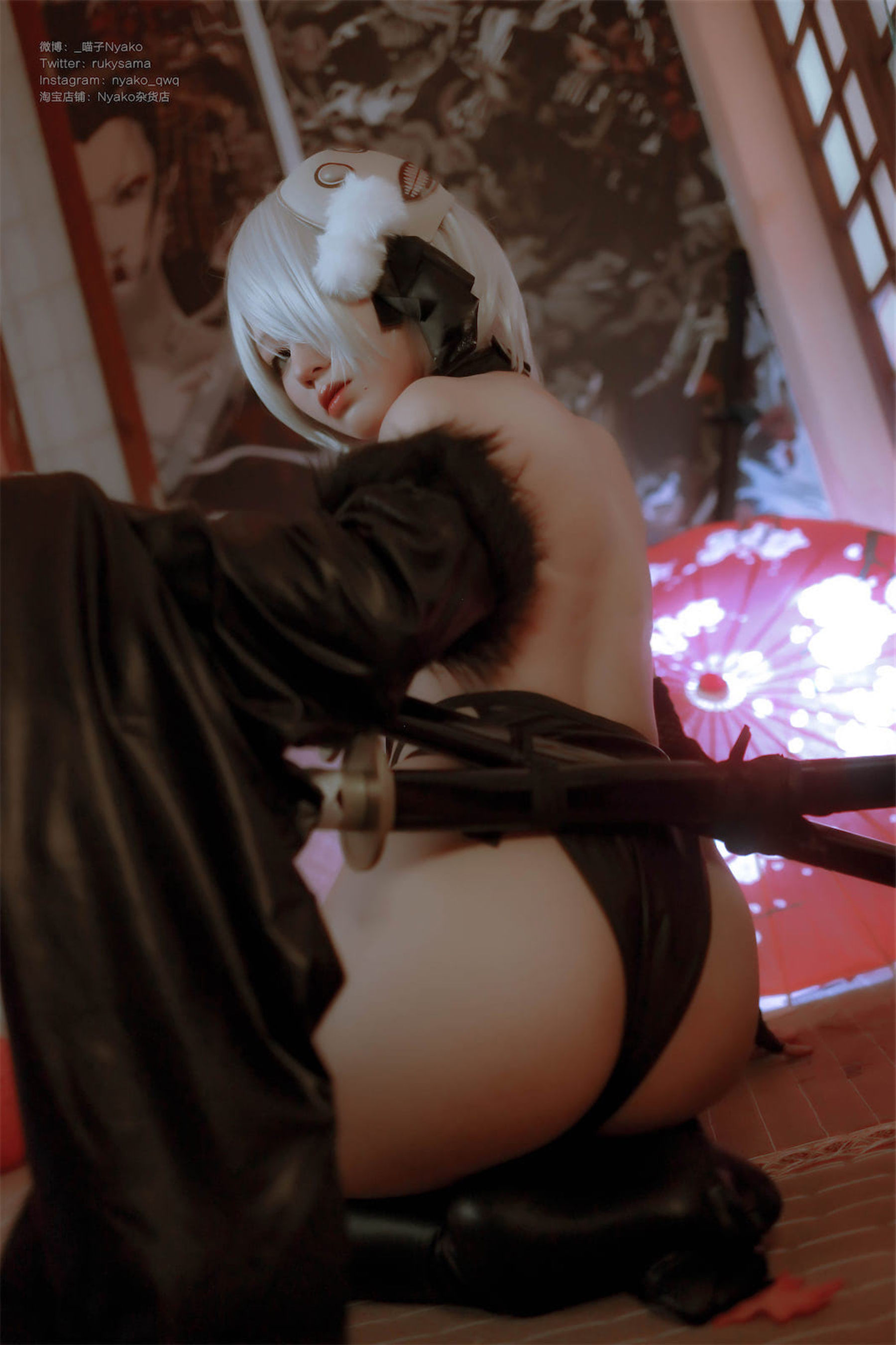[福利COS] 萌妹子Nyako喵子 - 2B同人旗袍第8张
