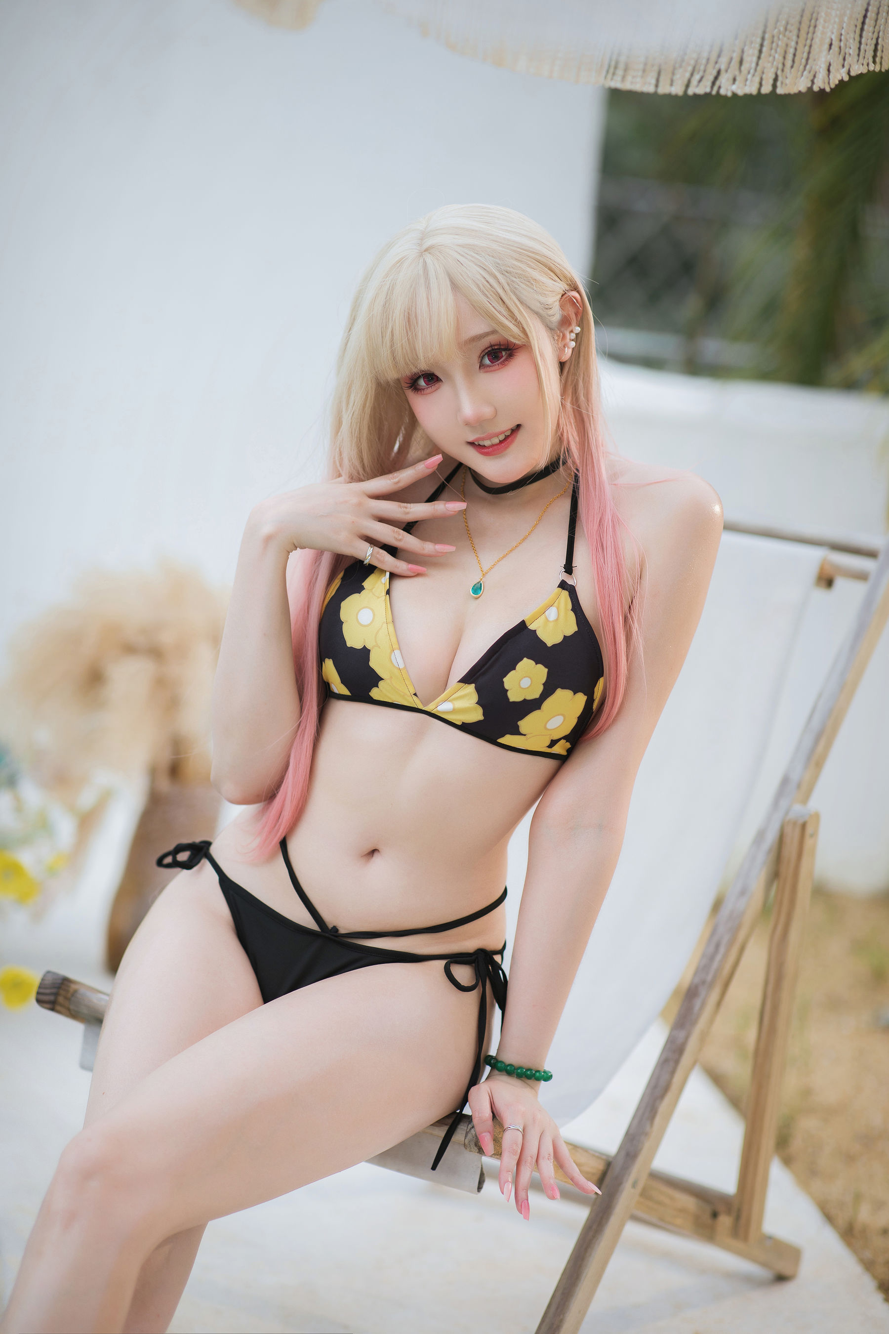 [福利COS] Coser瓜希酱福利 - 喜多川海梦泳装第1张