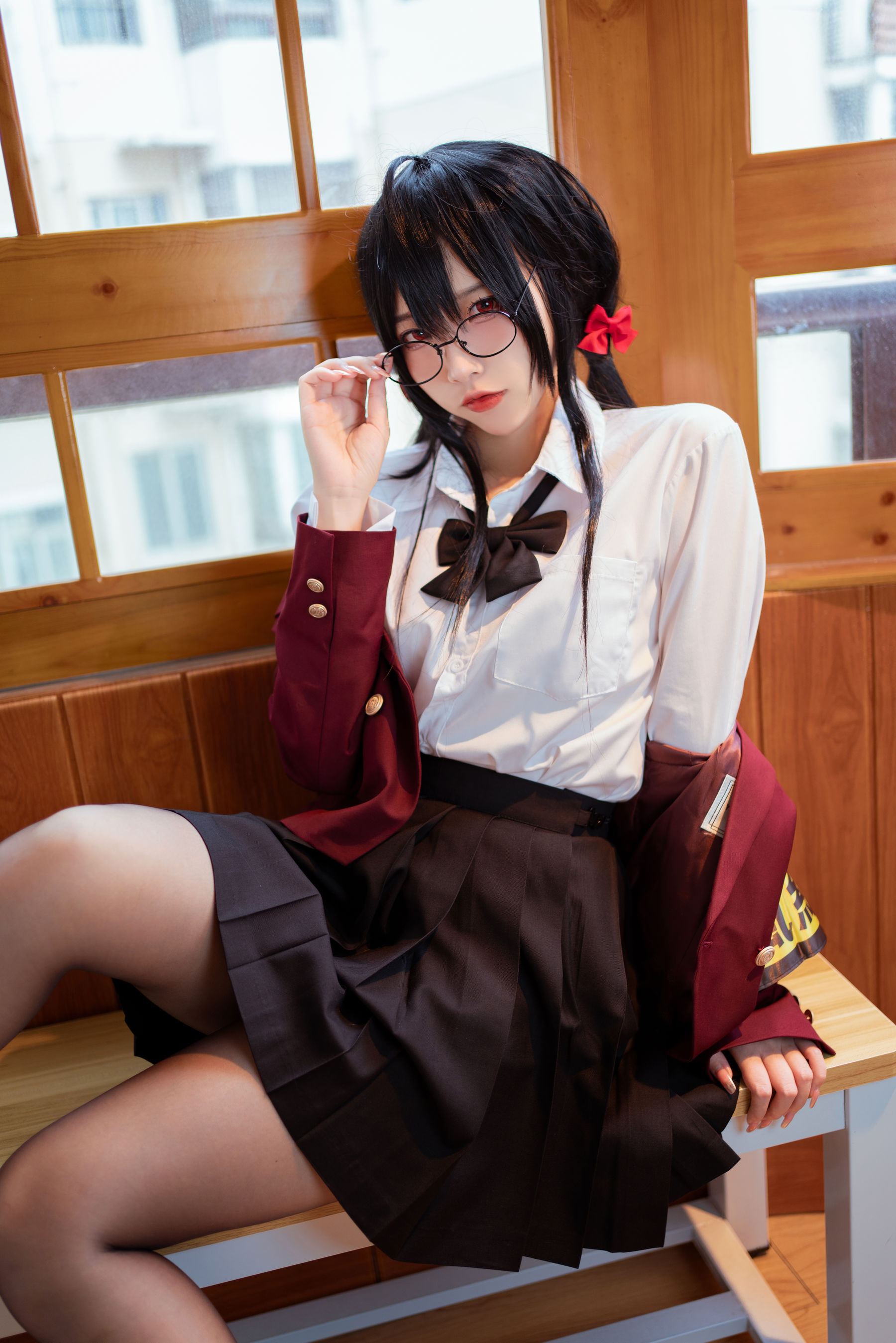 [福利COS] 人气Coser二佐Nisa - 碧蓝大凤JK第1张