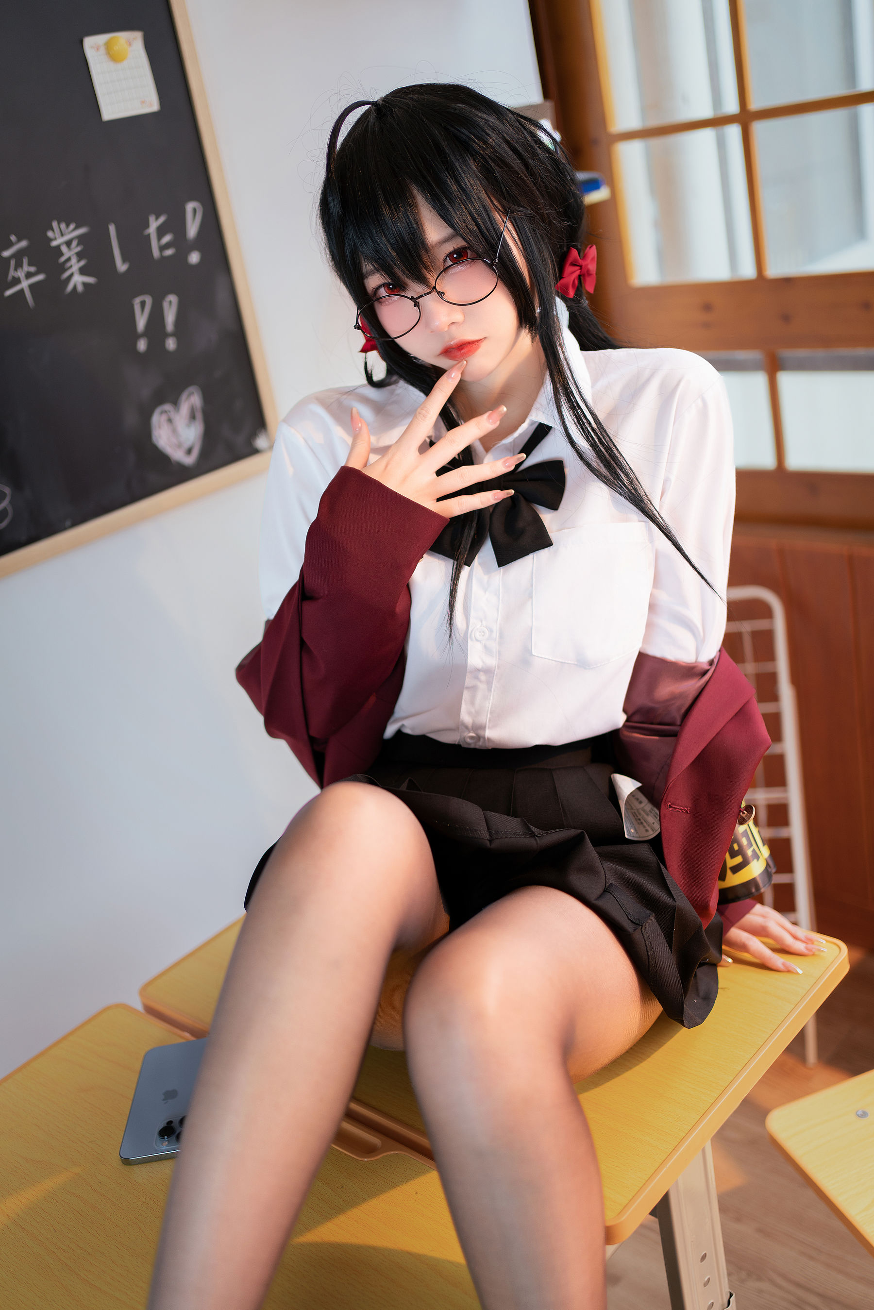[福利COS] 人气Coser二佐Nisa - 碧蓝大凤JK第7张