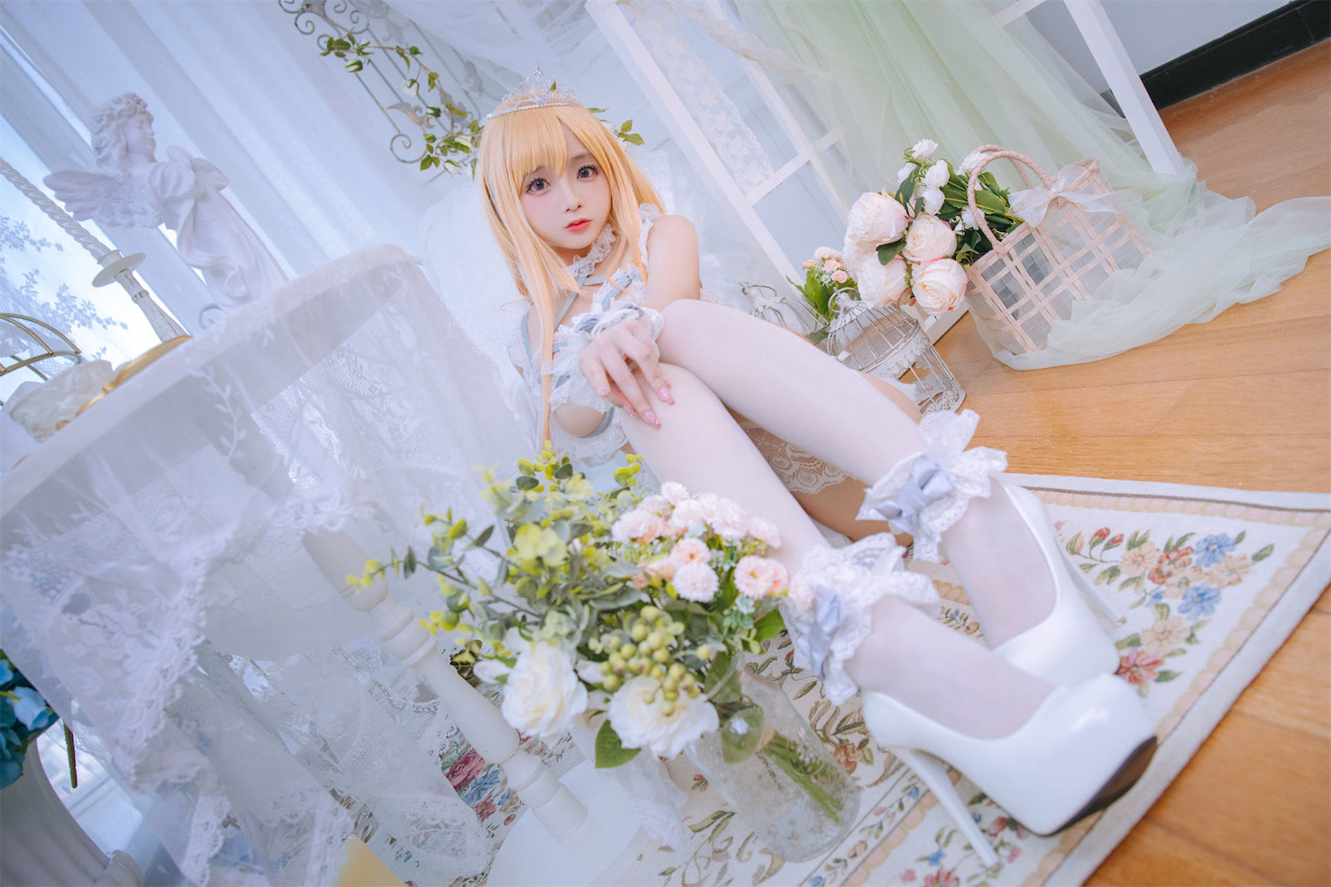 [福利COS] Cosplay日奈娇 - 喜多川海梦 花嫁第1张