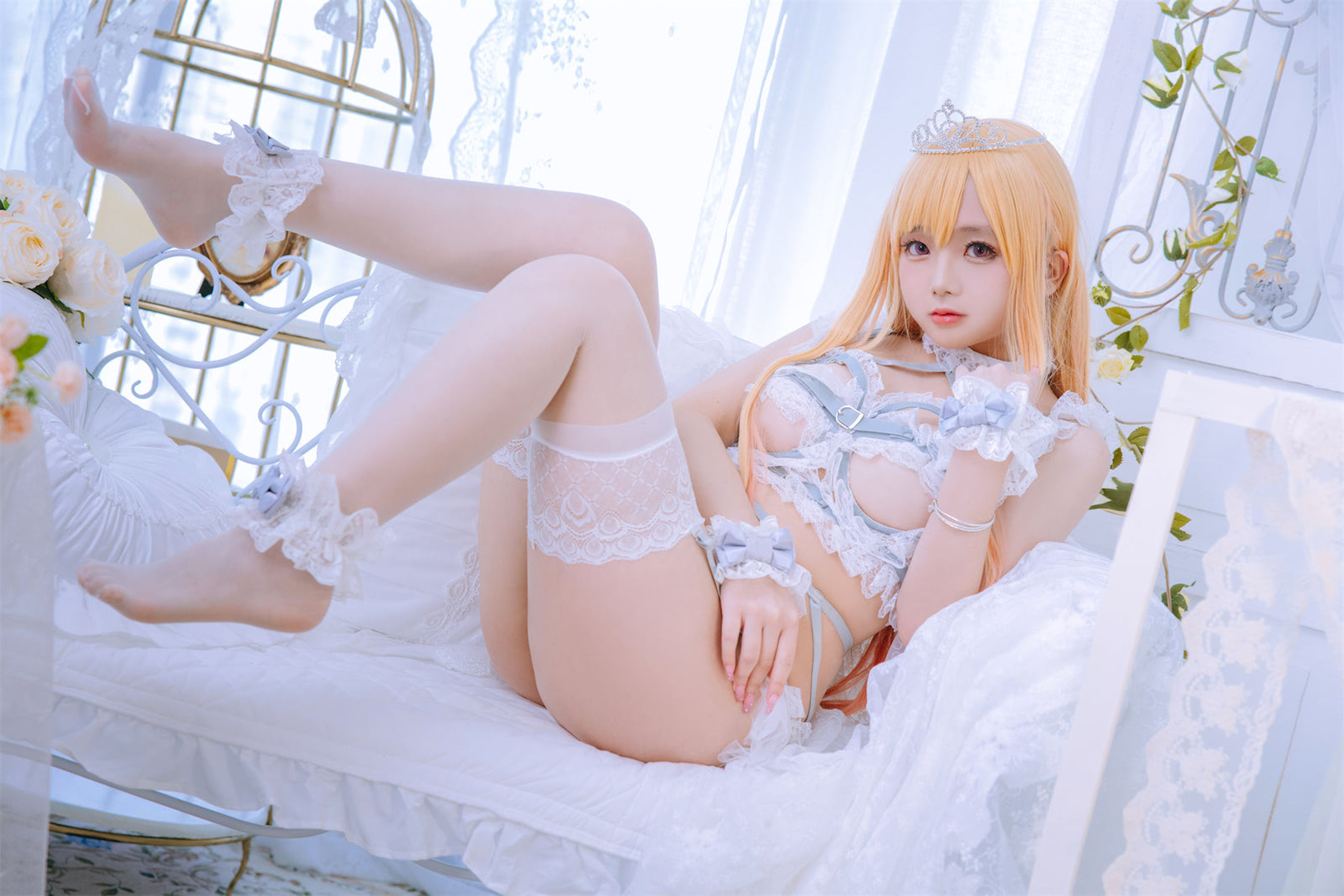 [福利COS] Cosplay日奈娇 - 喜多川海梦 花嫁第4张