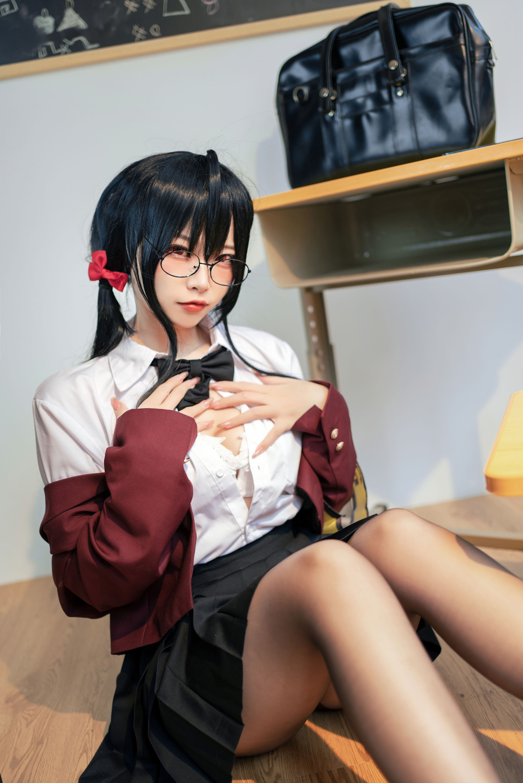 [福利COS] 人气Coser二佐Nisa - 碧蓝大凤JK第6张