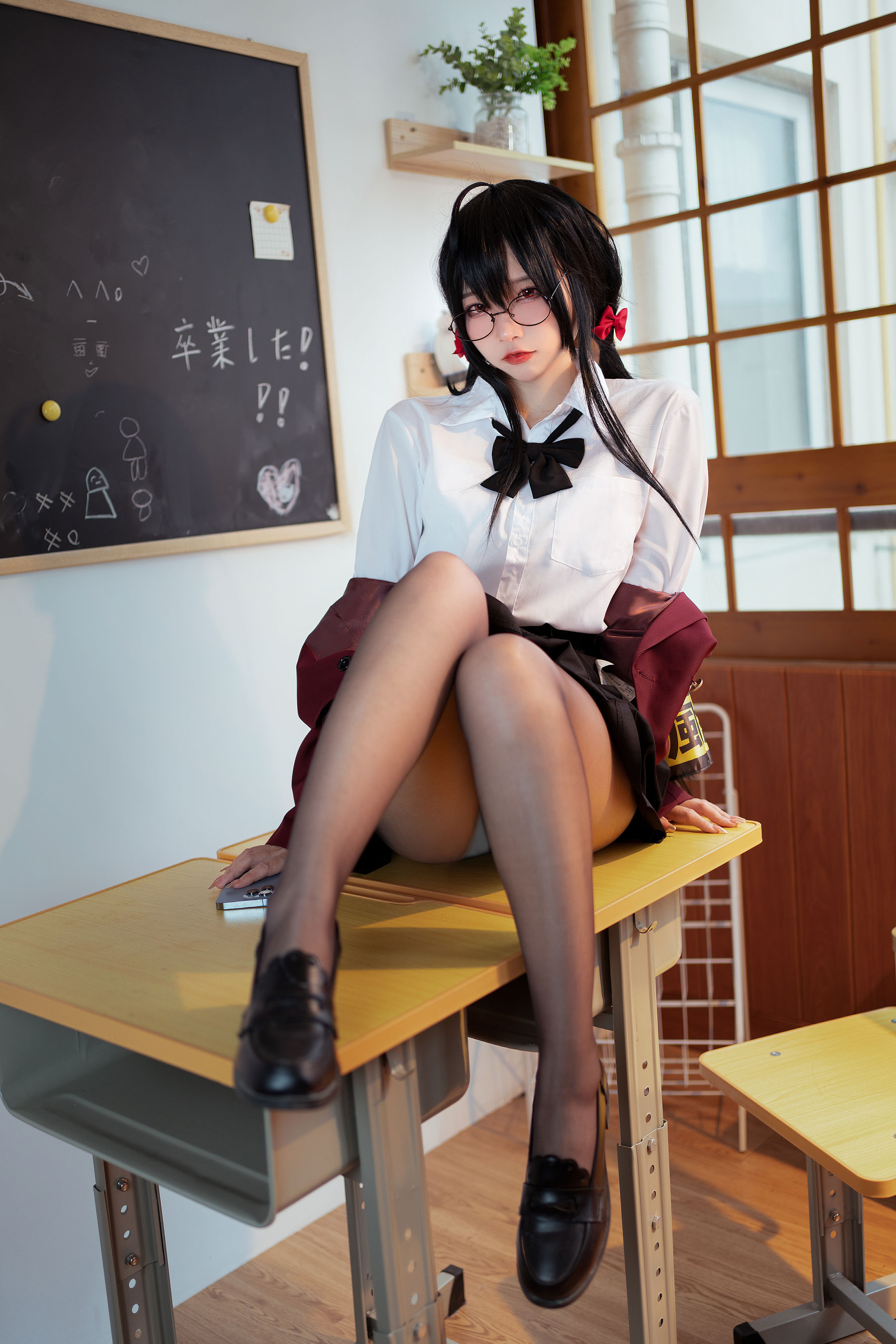 [福利COS] 人气Coser二佐Nisa - 碧蓝大凤JK第7张