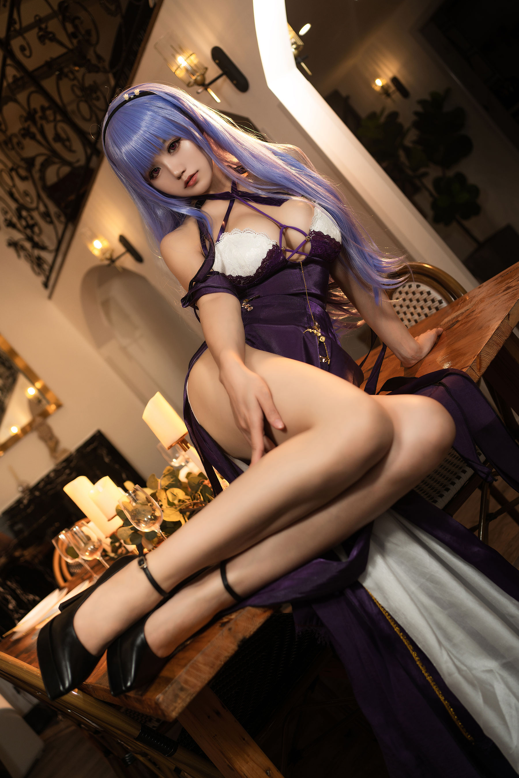 [福利COS] 动漫博主小仓千代w - 黛朵礼服第7张