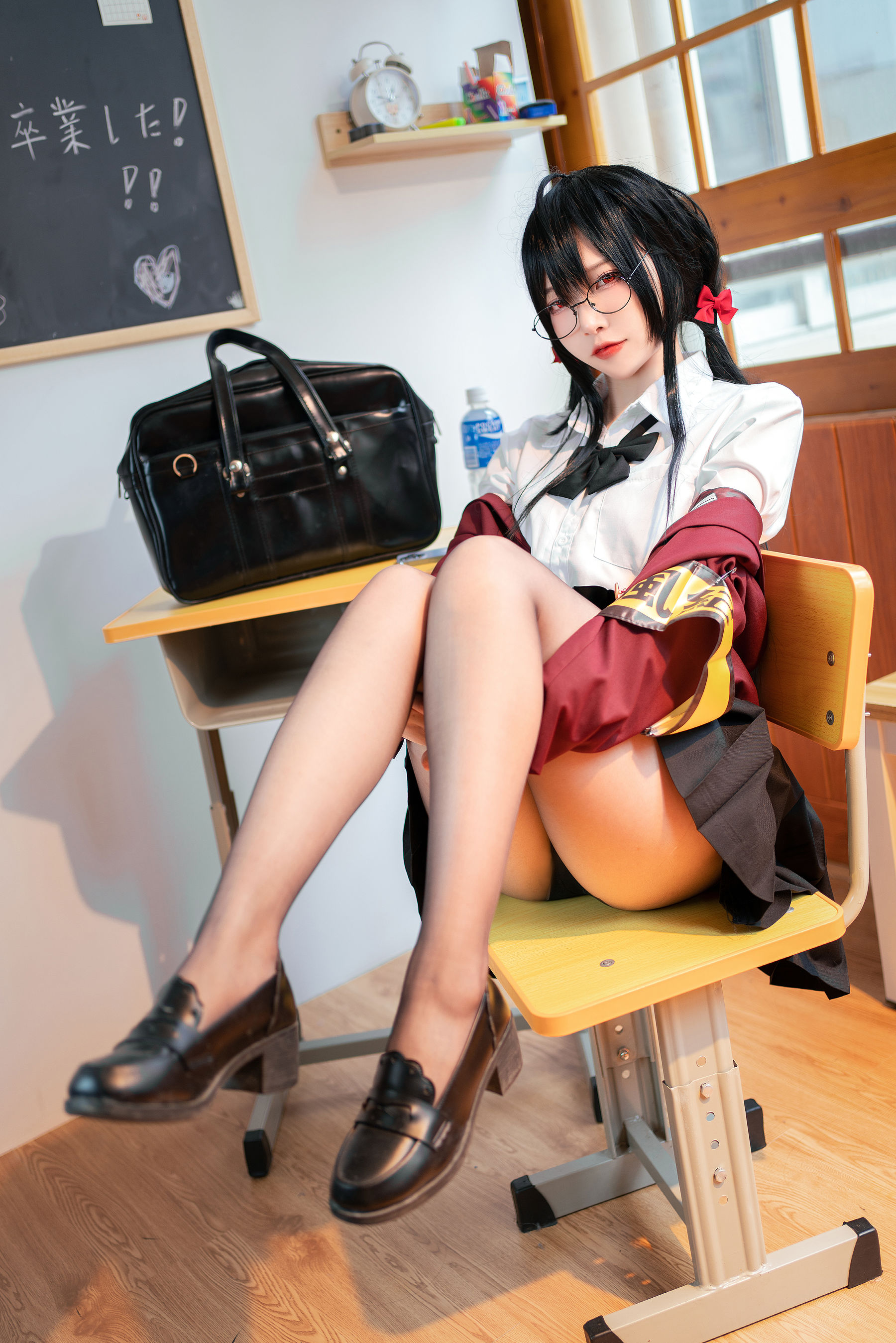 [福利COS] 人气Coser二佐Nisa - 碧蓝大凤JK第4张