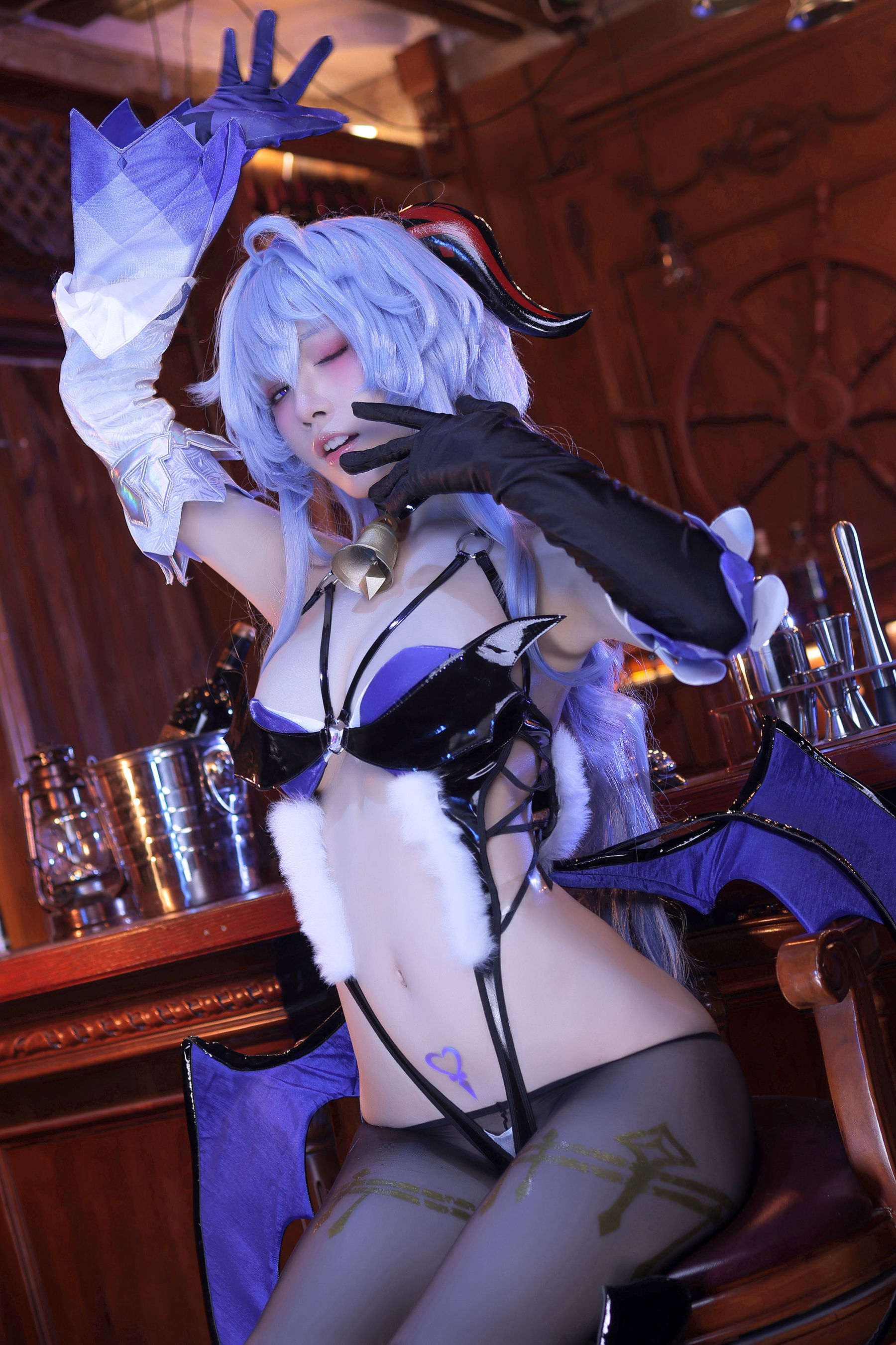 [福利COS] 动漫博主水淼aqua - 甘雨-同人魅魔第4张