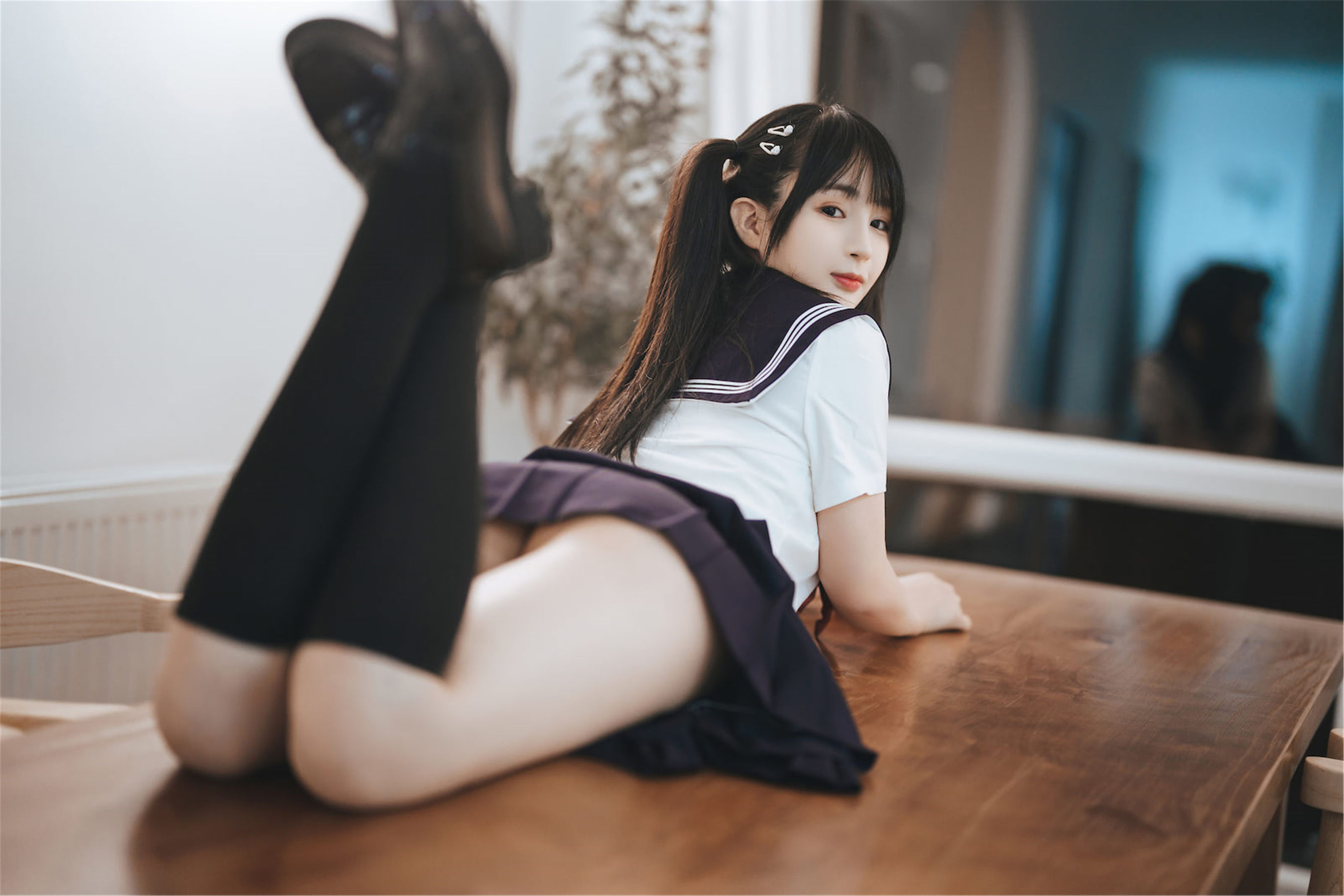 [福利COS] 桜井宁宁 - 双马尾JK第1张