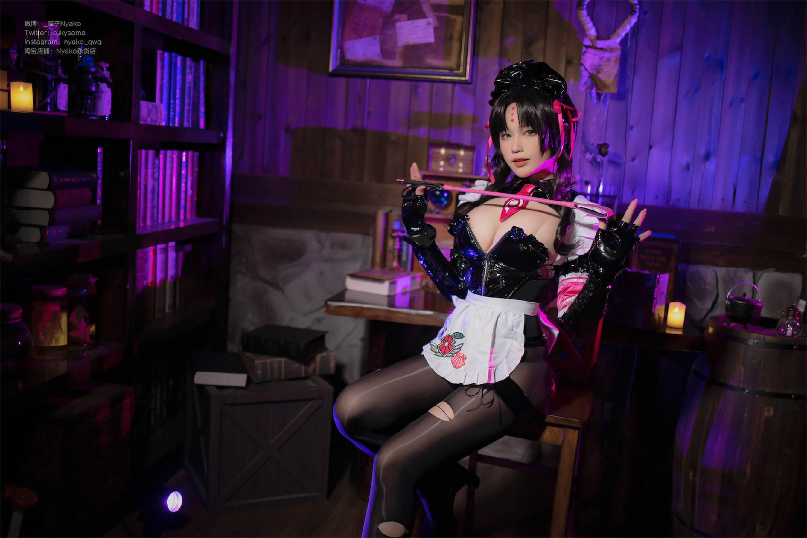 [福利COS] 萌妹子Nyako喵子 - 杀生院女仆第6张