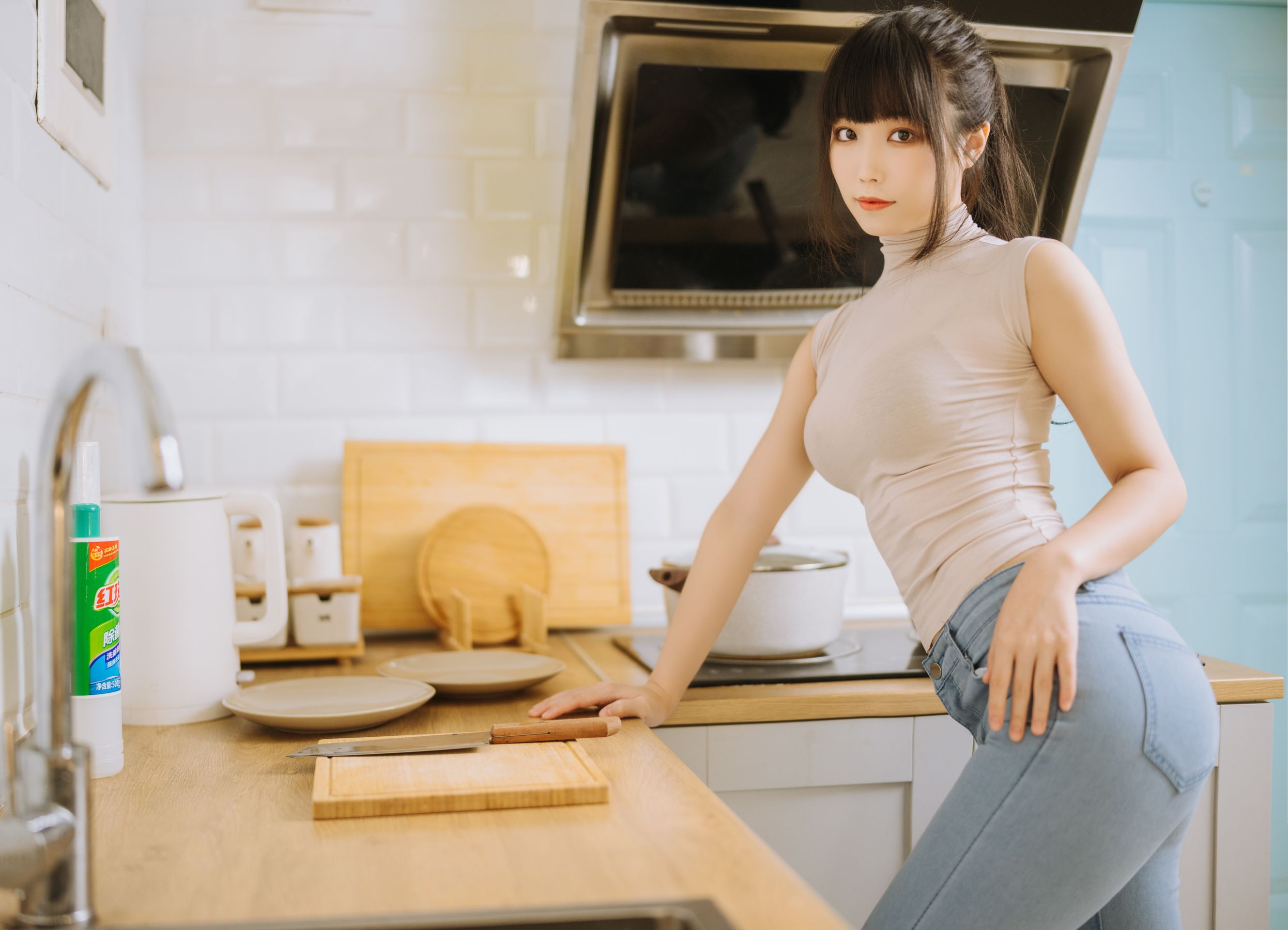 [福利COS] Cosplay汪知子 - 姐姐的牛仔裤第13张