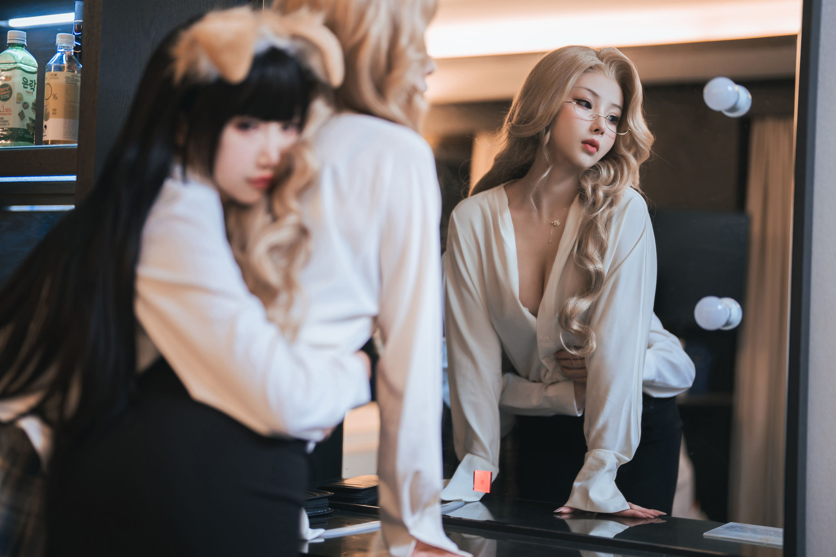 [福利COS] COS福利rioko凉凉子&amp;amp;面饼仙儿 - 女上司双人版第7张