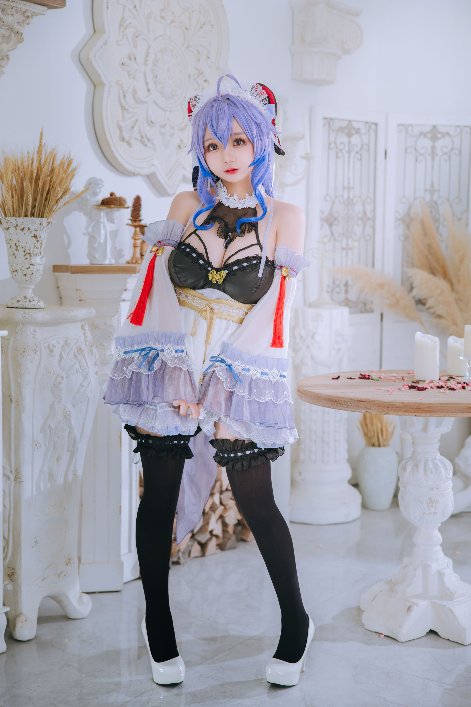 [福利COS] Cosplay日奈娇 - 甘雨女仆第8张