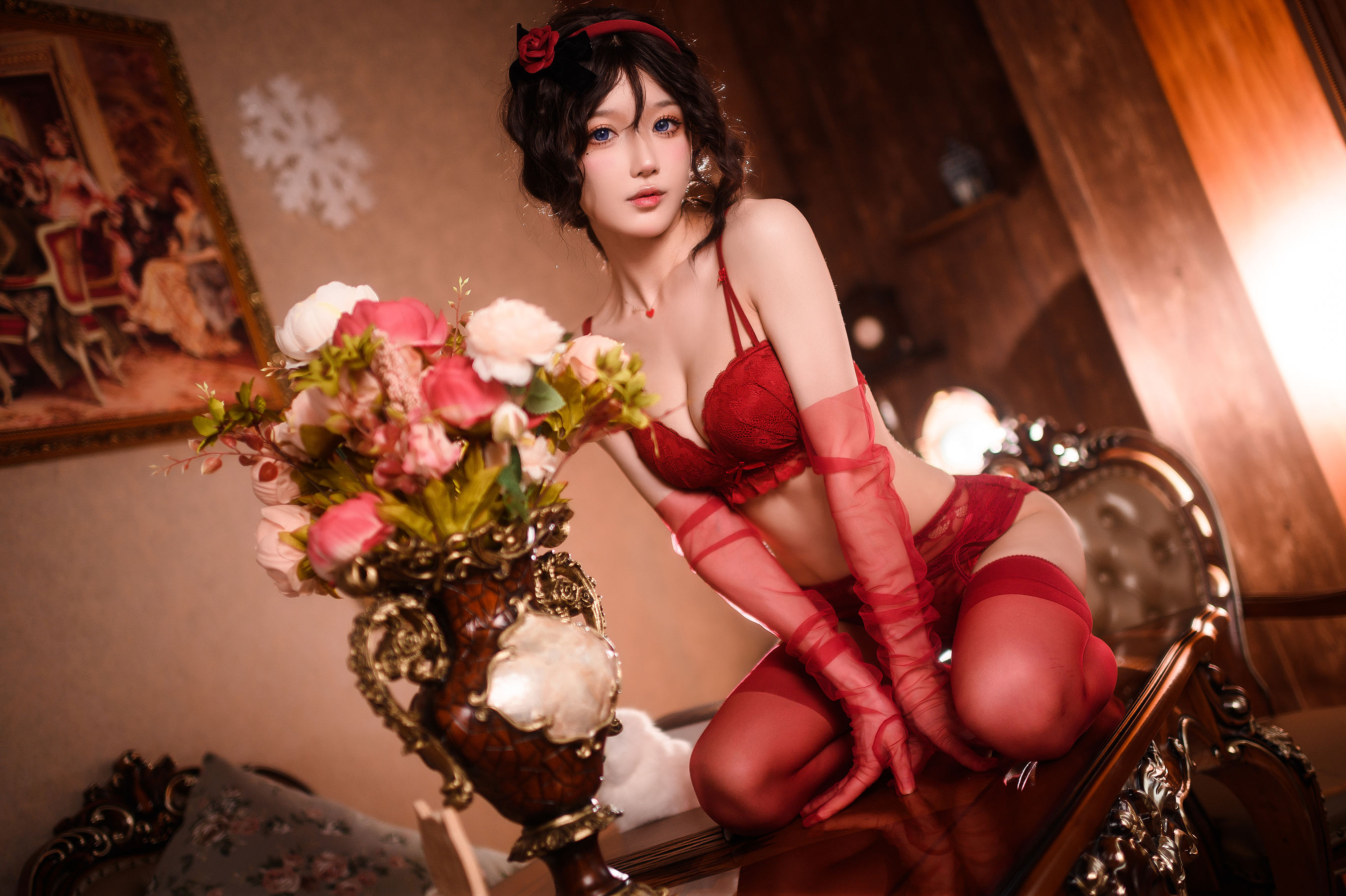 [福利COS] 动漫博主阿包也是兔娘 - my rose第14张