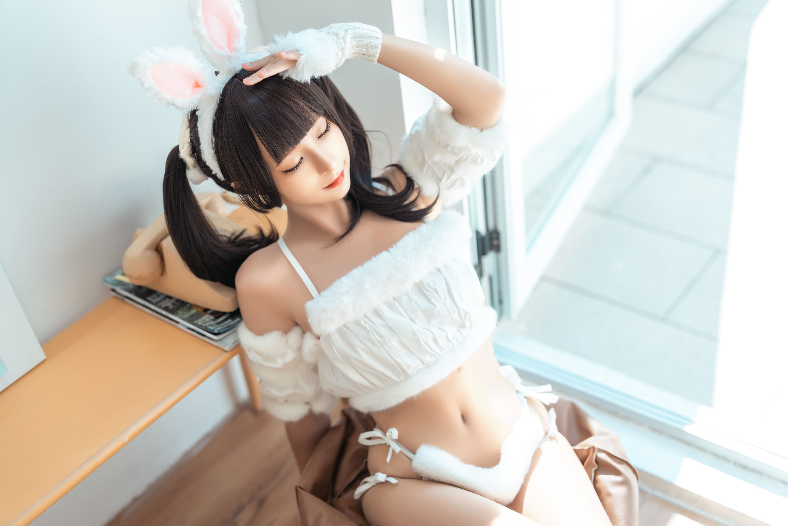 [福利COS] 动漫博主蠢沫沫 - 绵绵兔第5张