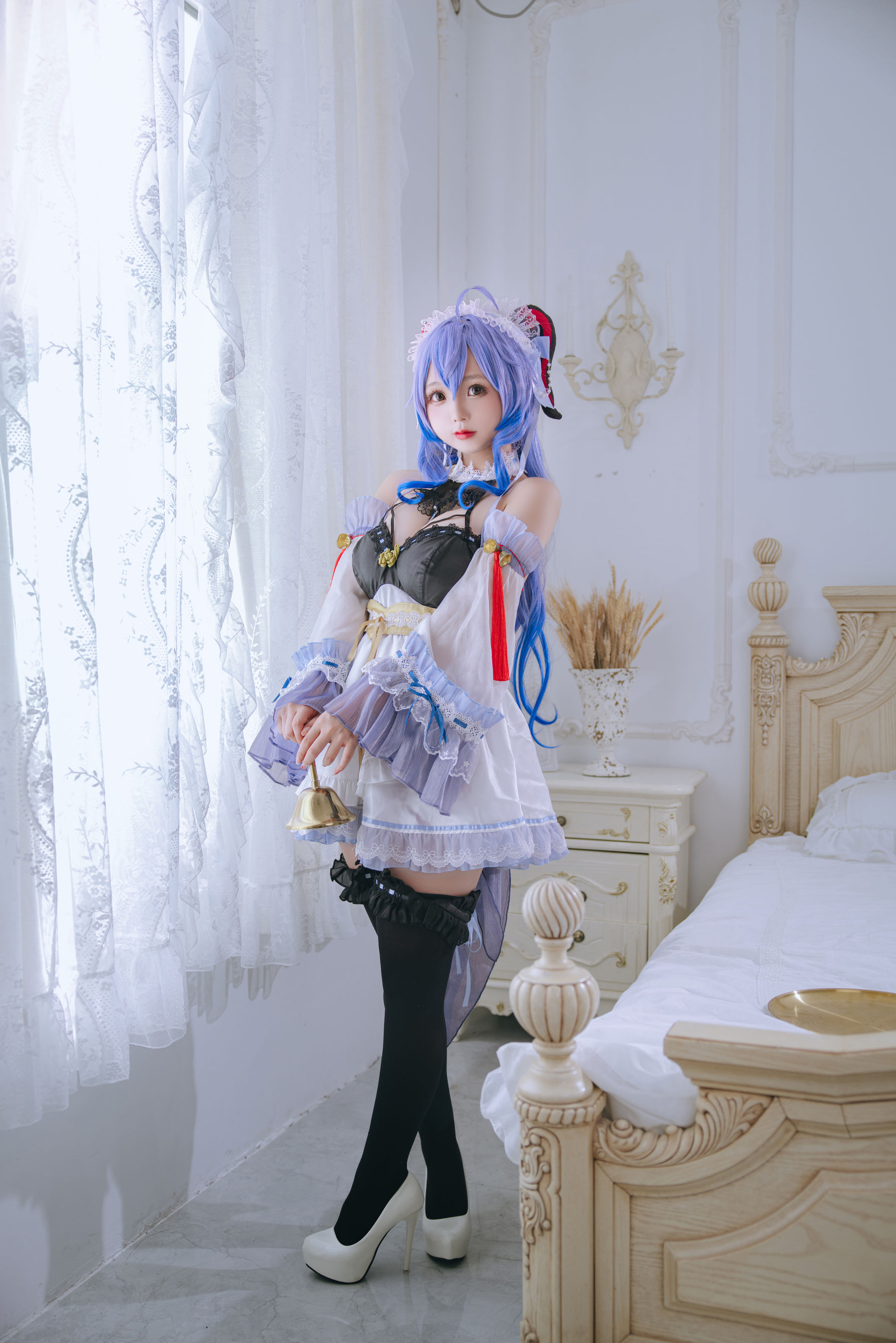 [福利COS] Cosplay日奈娇 - 甘雨女仆第8张
