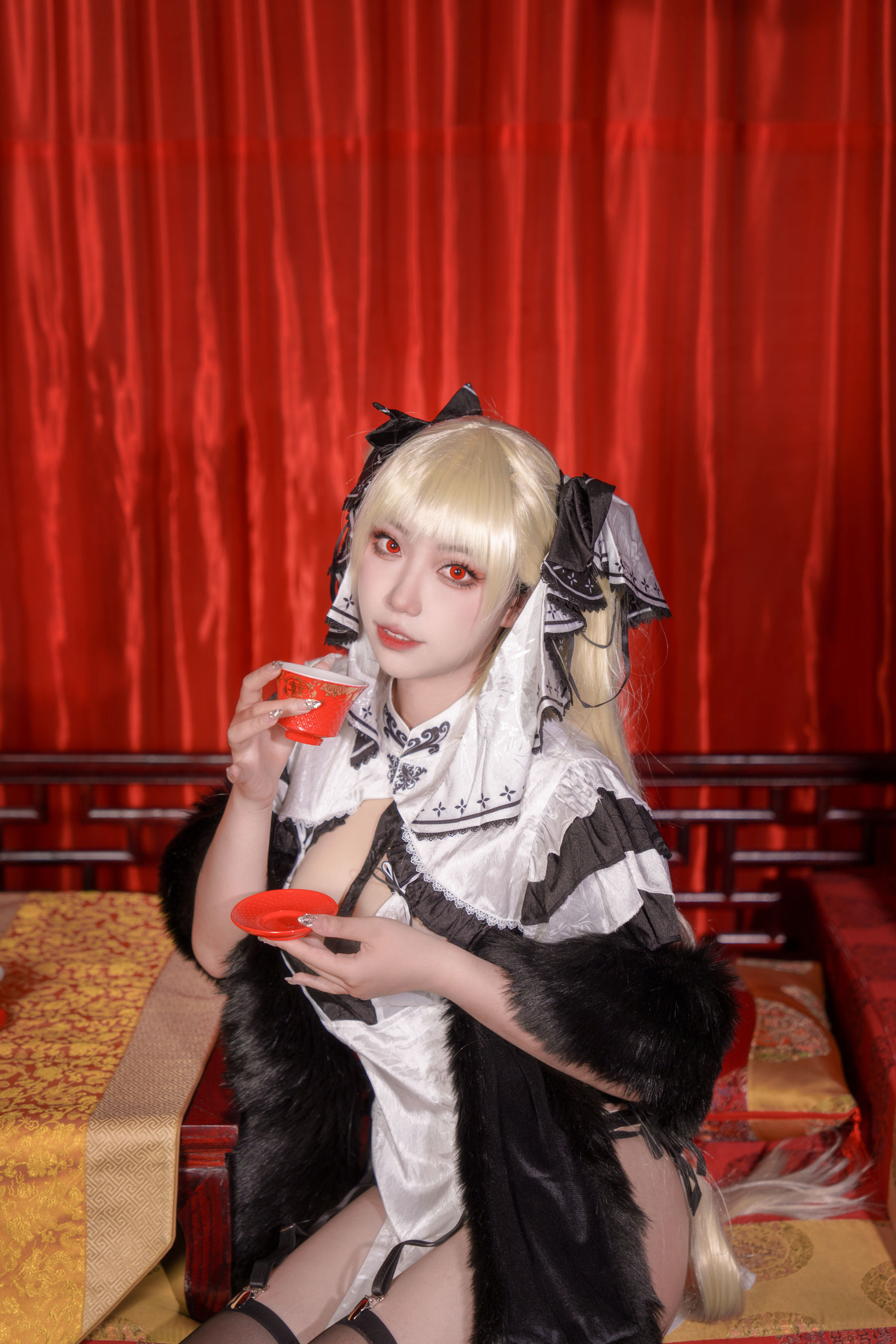 [福利COS] Ho_biiibo - 可畏旗袍第4张