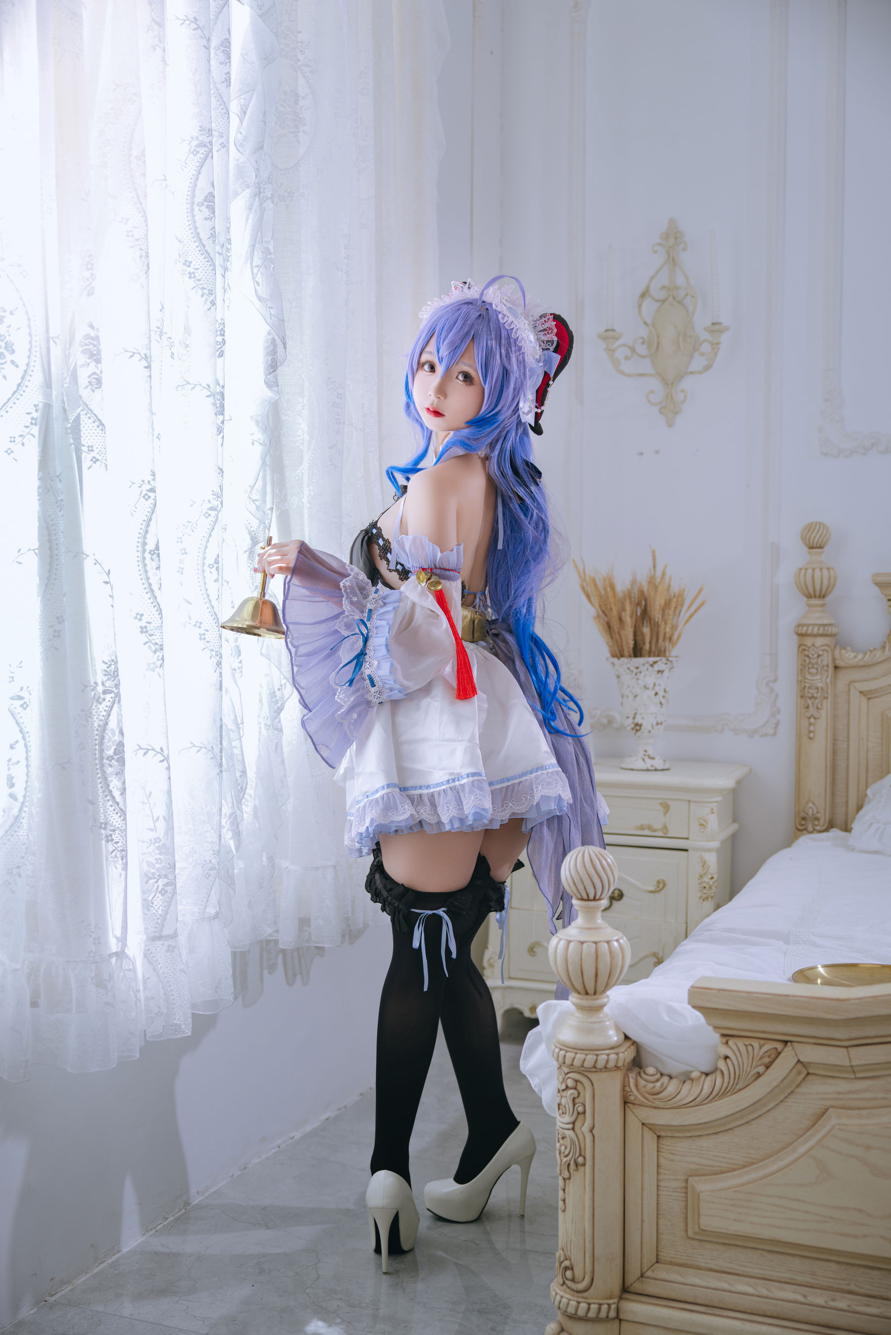 [福利COS] Cosplay日奈娇 - 甘雨女仆第9张