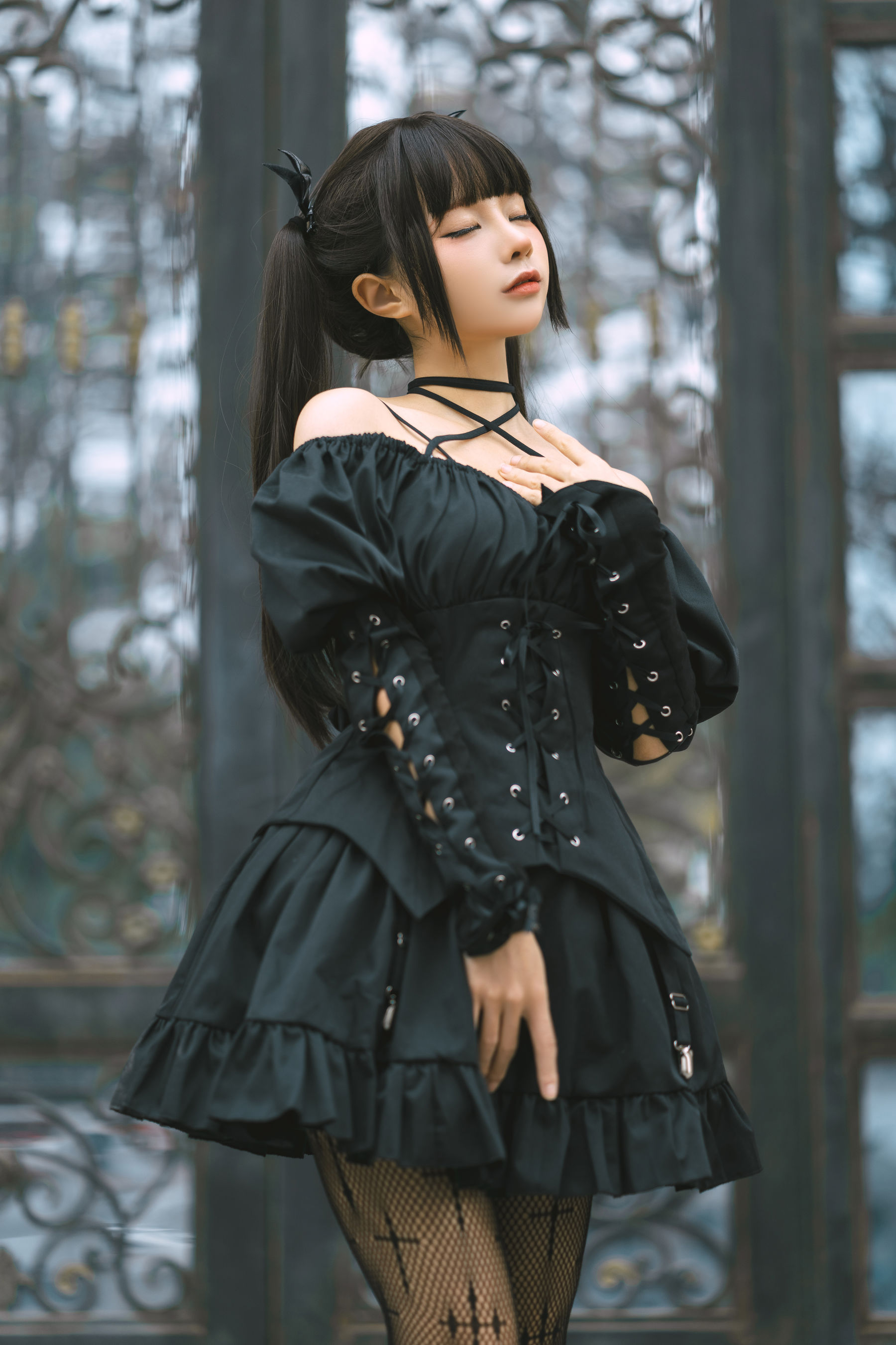 [福利COS] 动漫博主蠢沫沫 - 双马尾小恶魔第5张