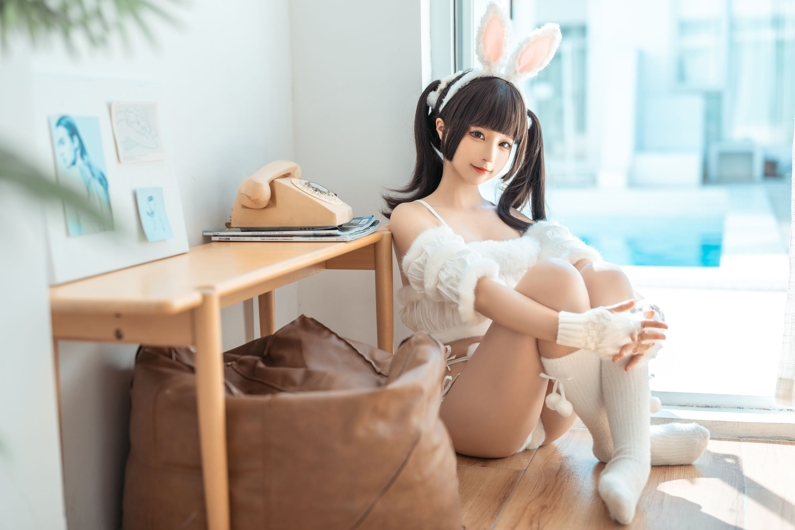 [福利COS] 动漫博主蠢沫沫 - 绵绵兔第6张