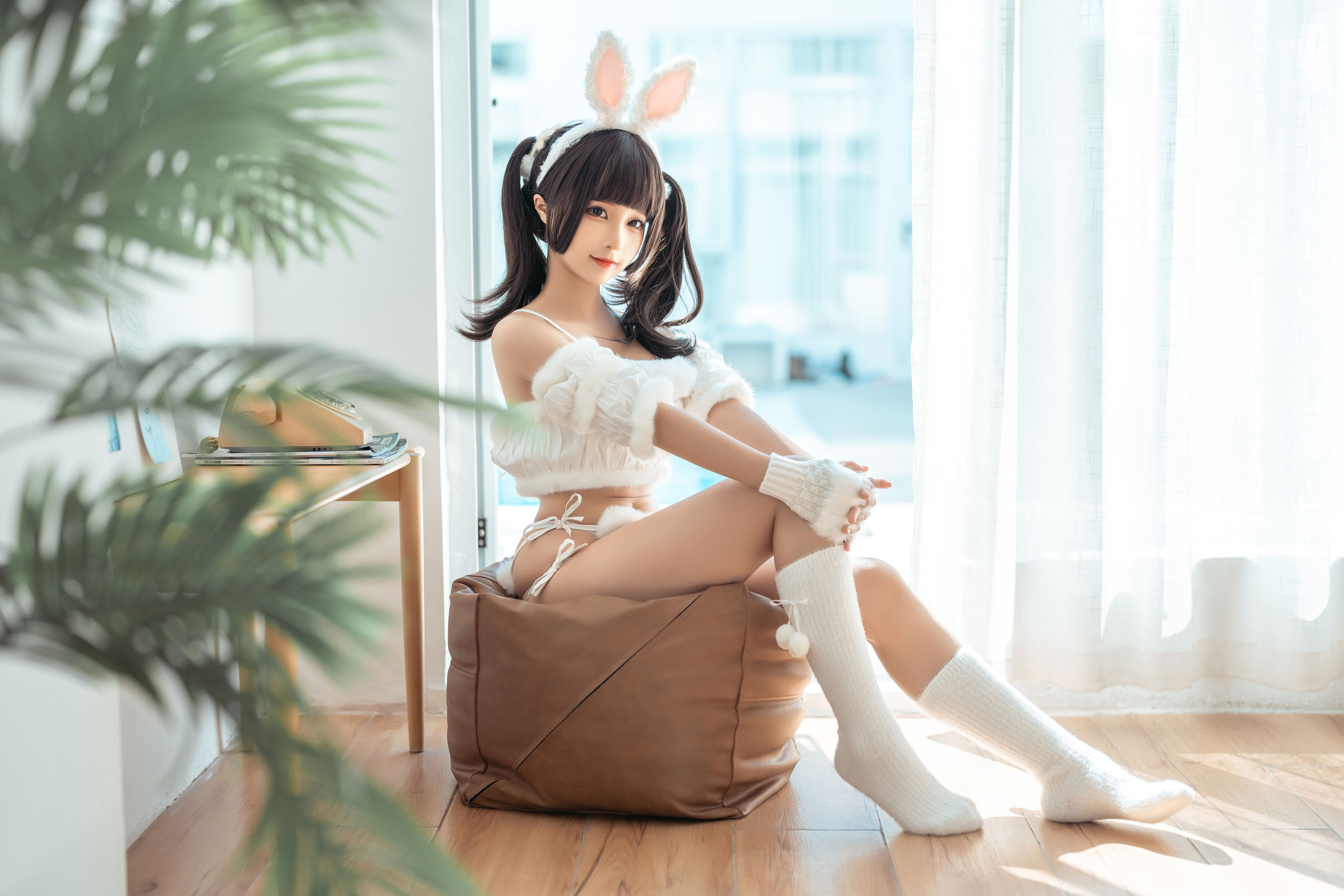 [福利COS] 动漫博主蠢沫沫 - 绵绵兔第4张