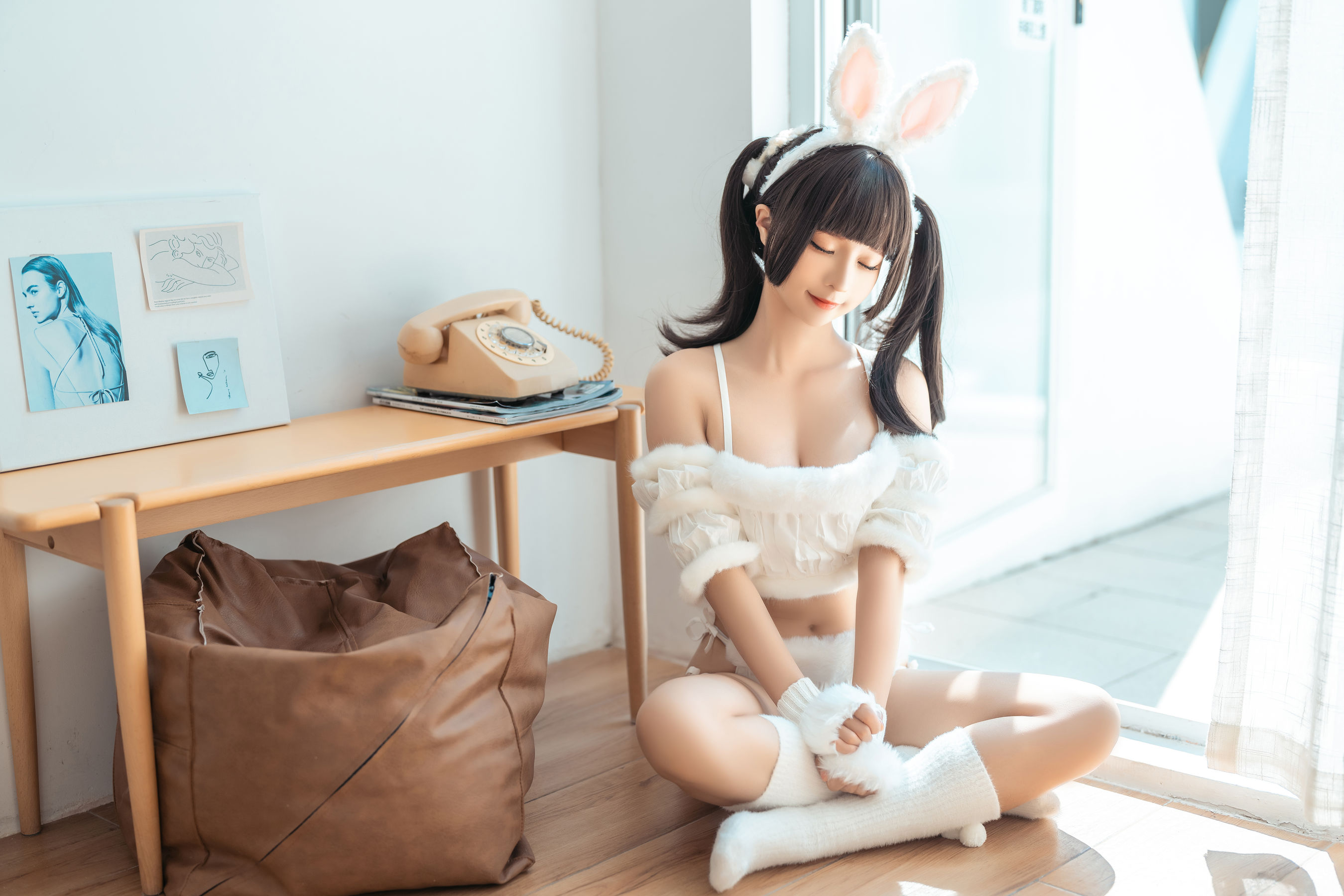 [福利COS] 动漫博主蠢沫沫 - 绵绵兔第5张