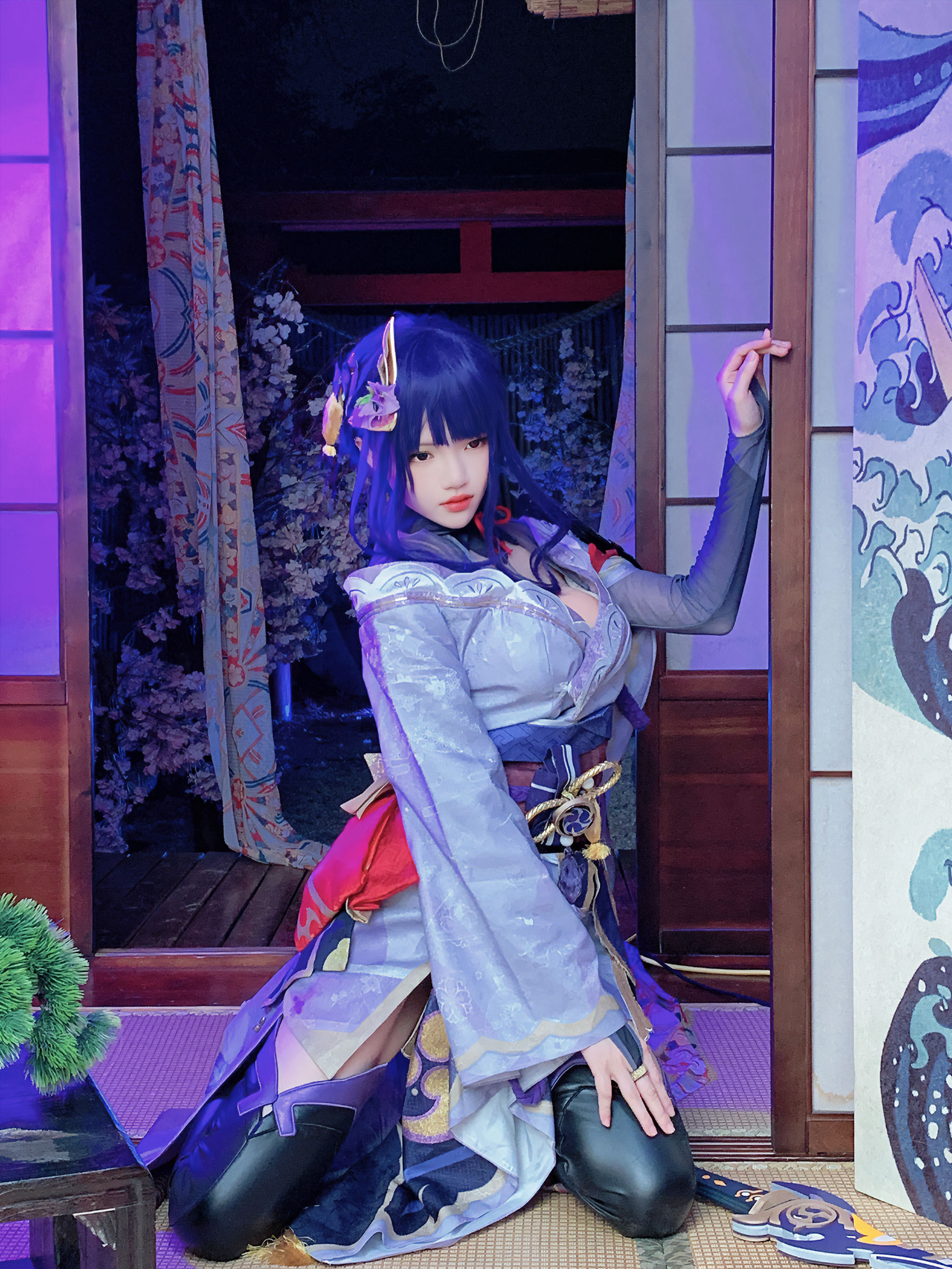 [福利COS] 桜桃喵 - 雷电将军第18张