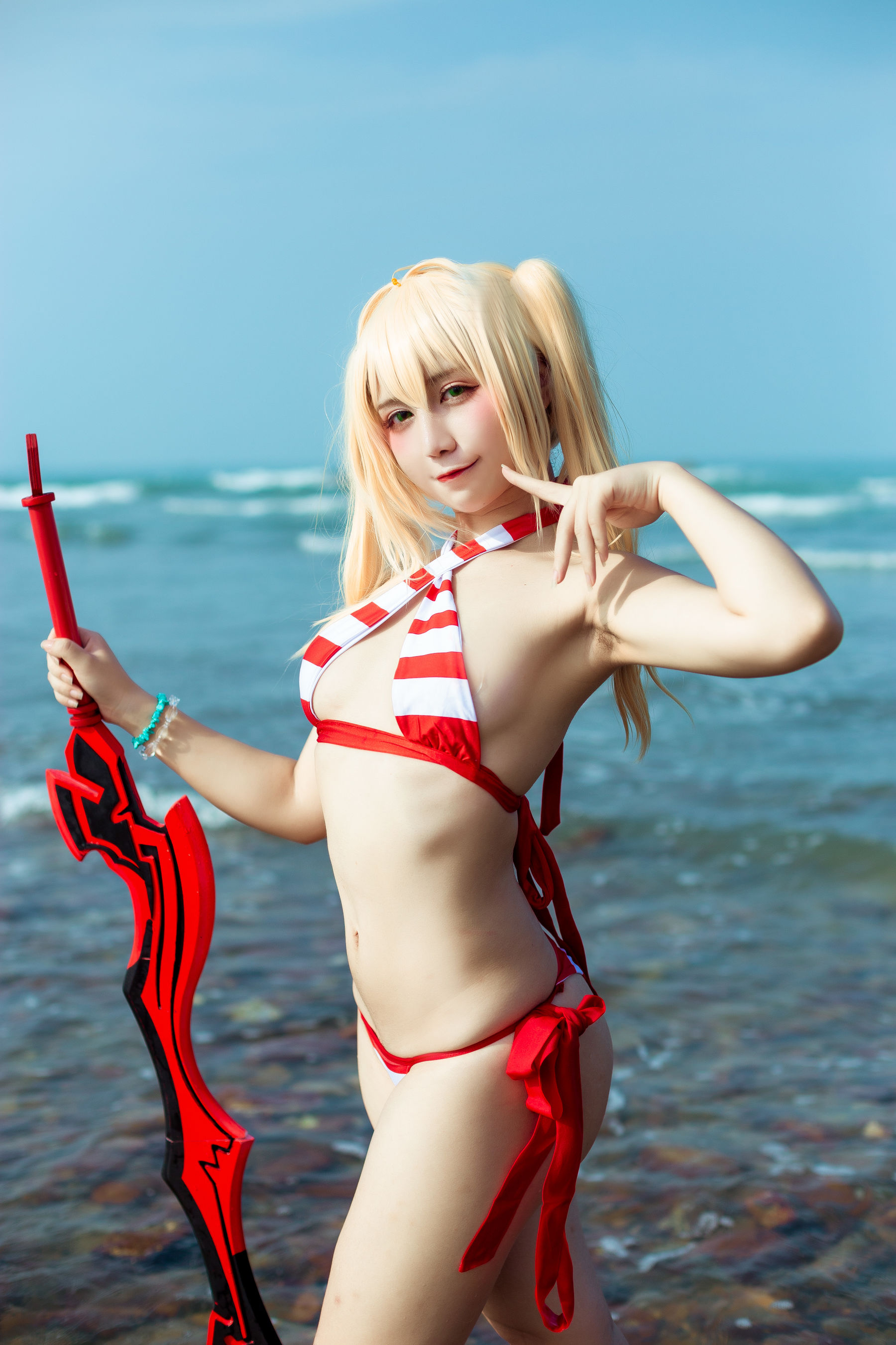 [福利COS] 动漫博主九曲Jean - 尼禄泳装第6张