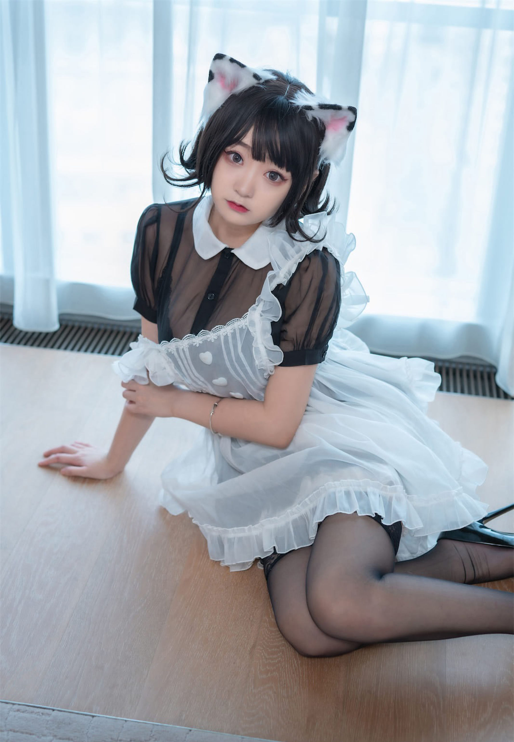 [福利COS] 动漫博主恩田直幸 - 奶牛猫女仆第15张