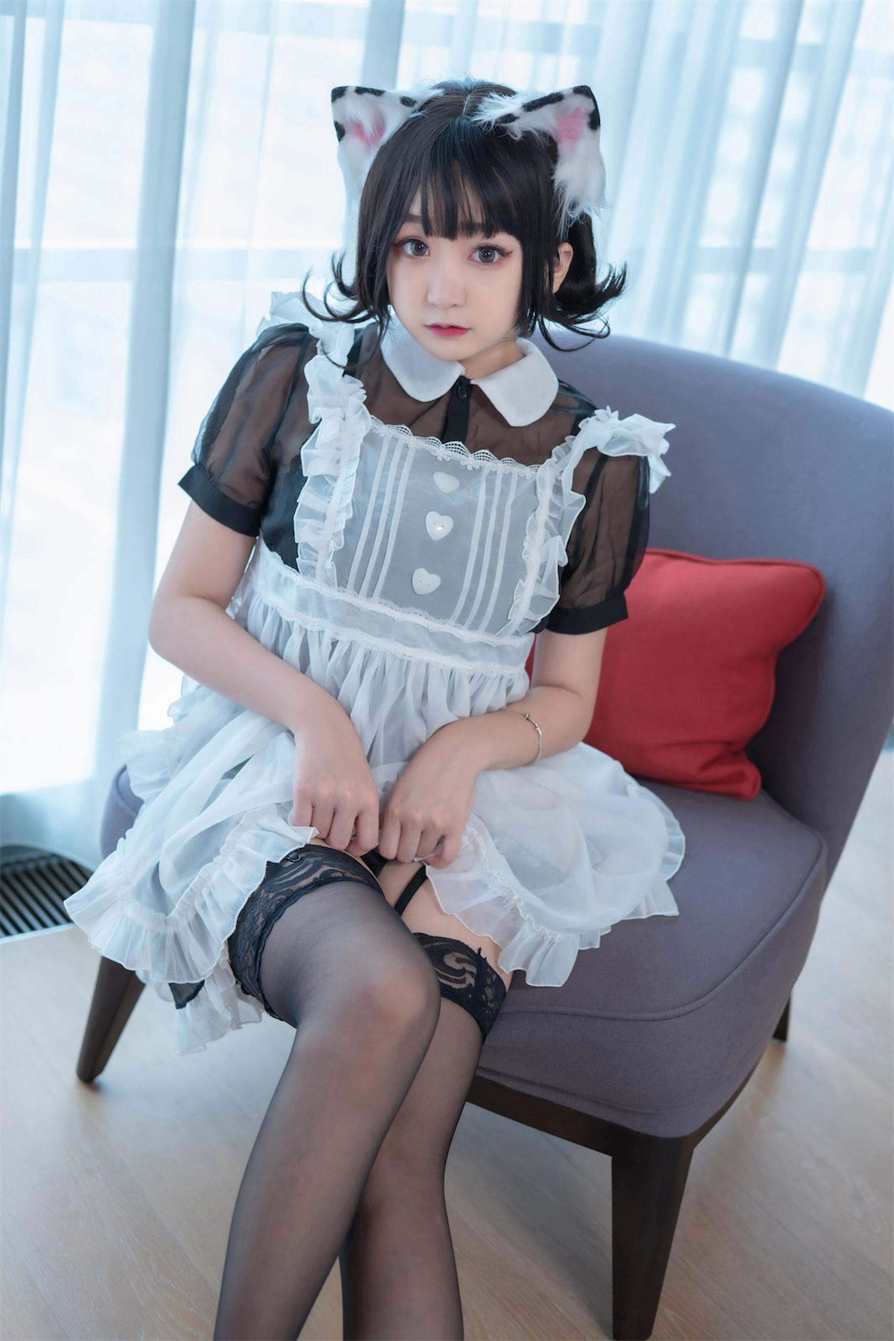 [福利COS] 动漫博主恩田直幸 - 奶牛猫女仆第12张