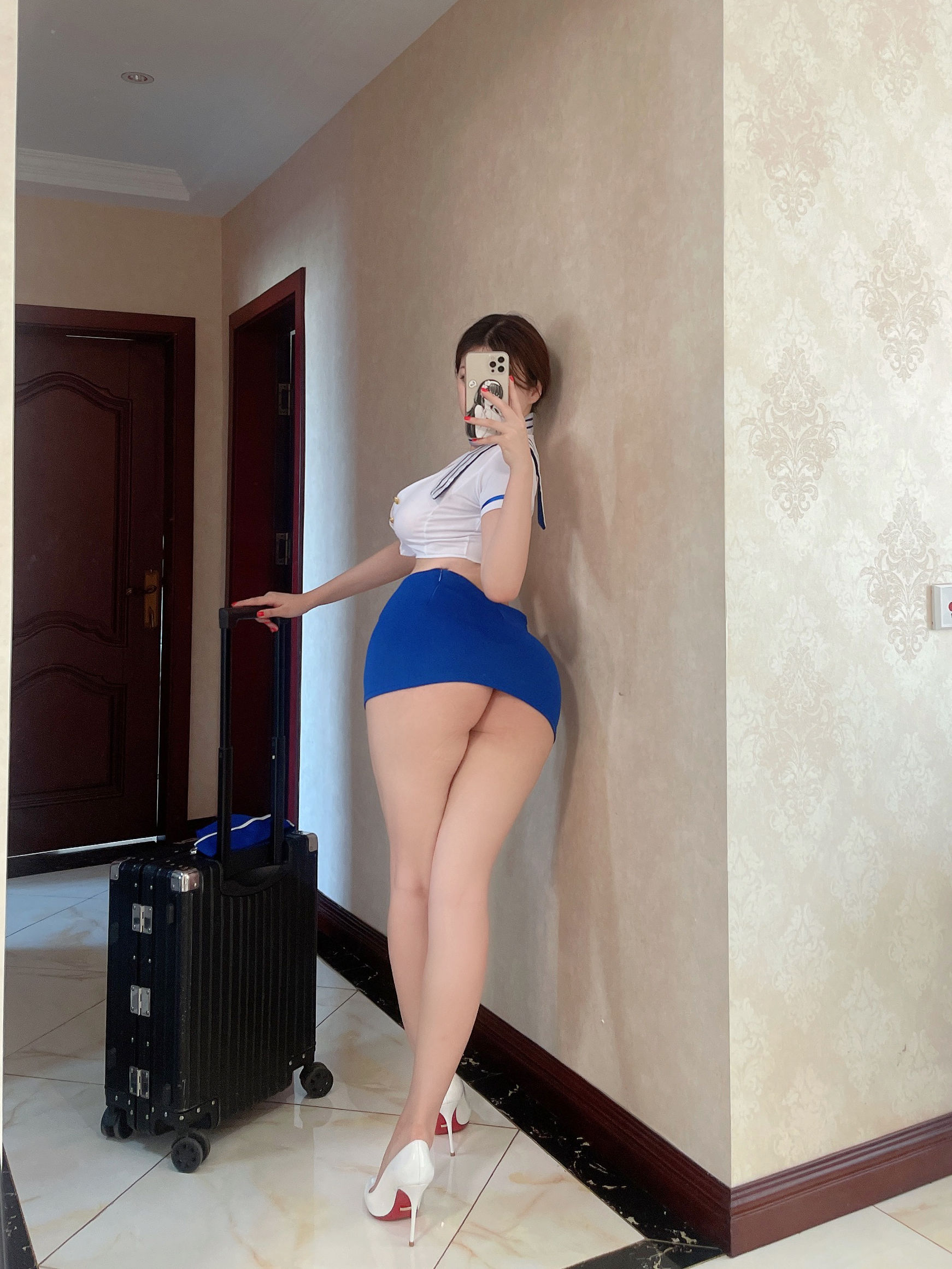 [福利COS] 奶宝妹纸 - 空姐第5张