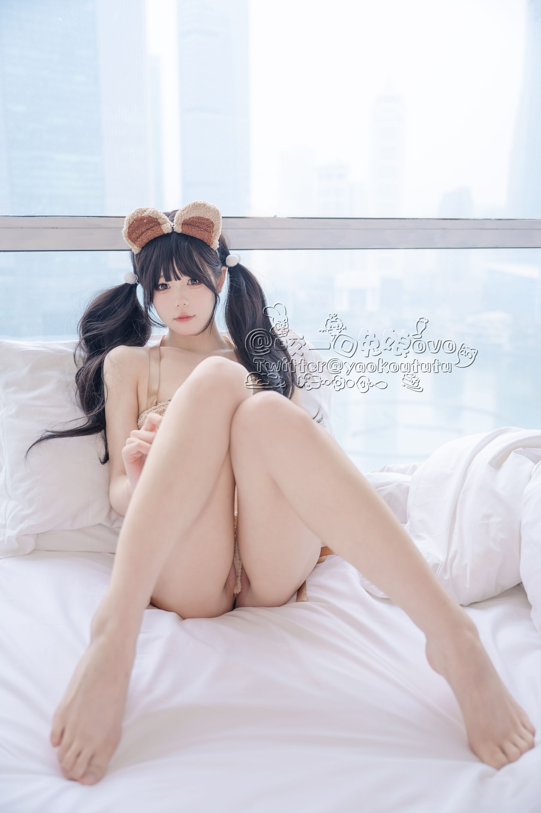 [福利COS] 咬一口兔娘 - 小熊睡衣第13张