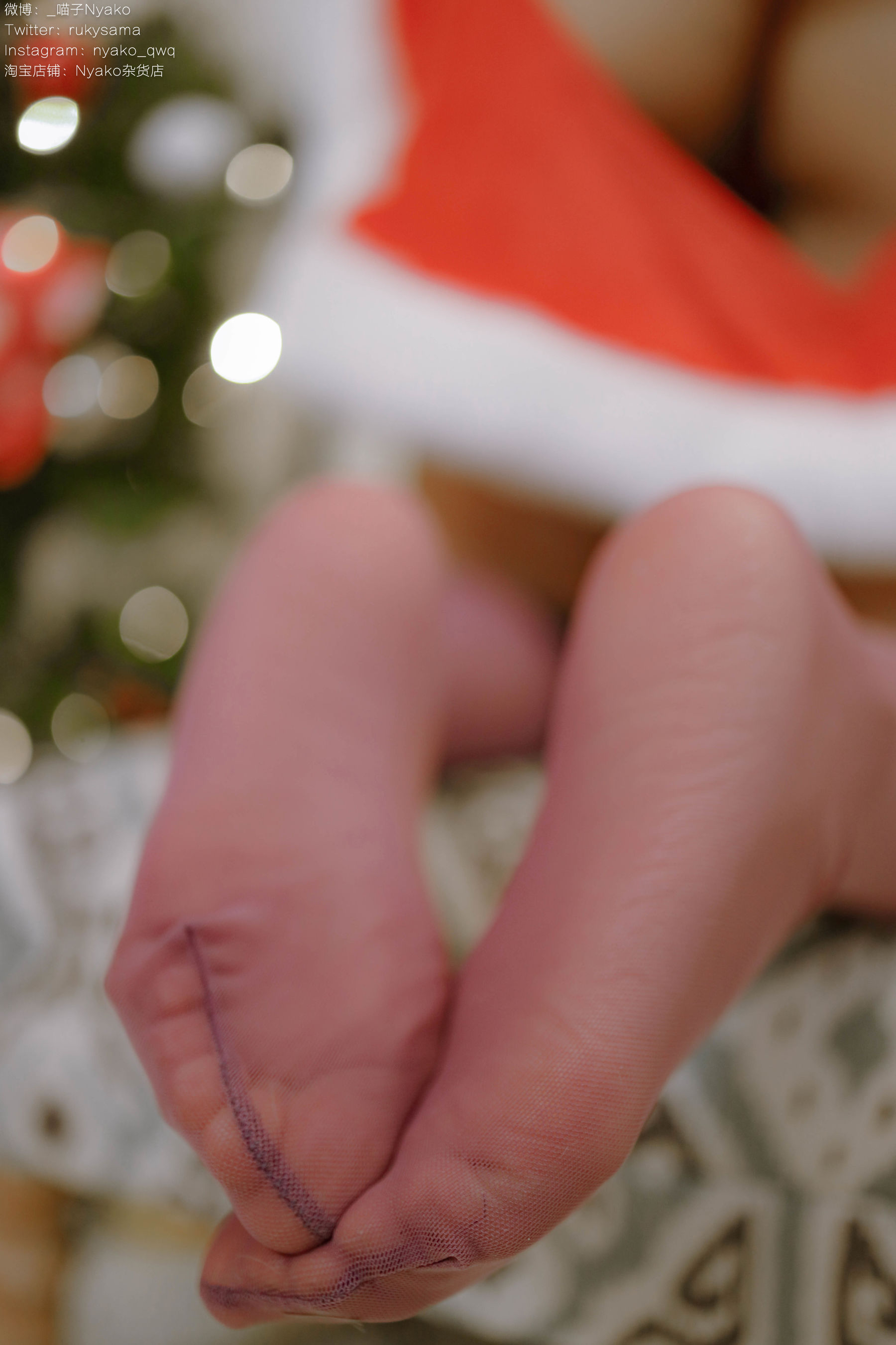 [福利COS] 萌妹子Nyako喵子 - Christmas Bunny第45张