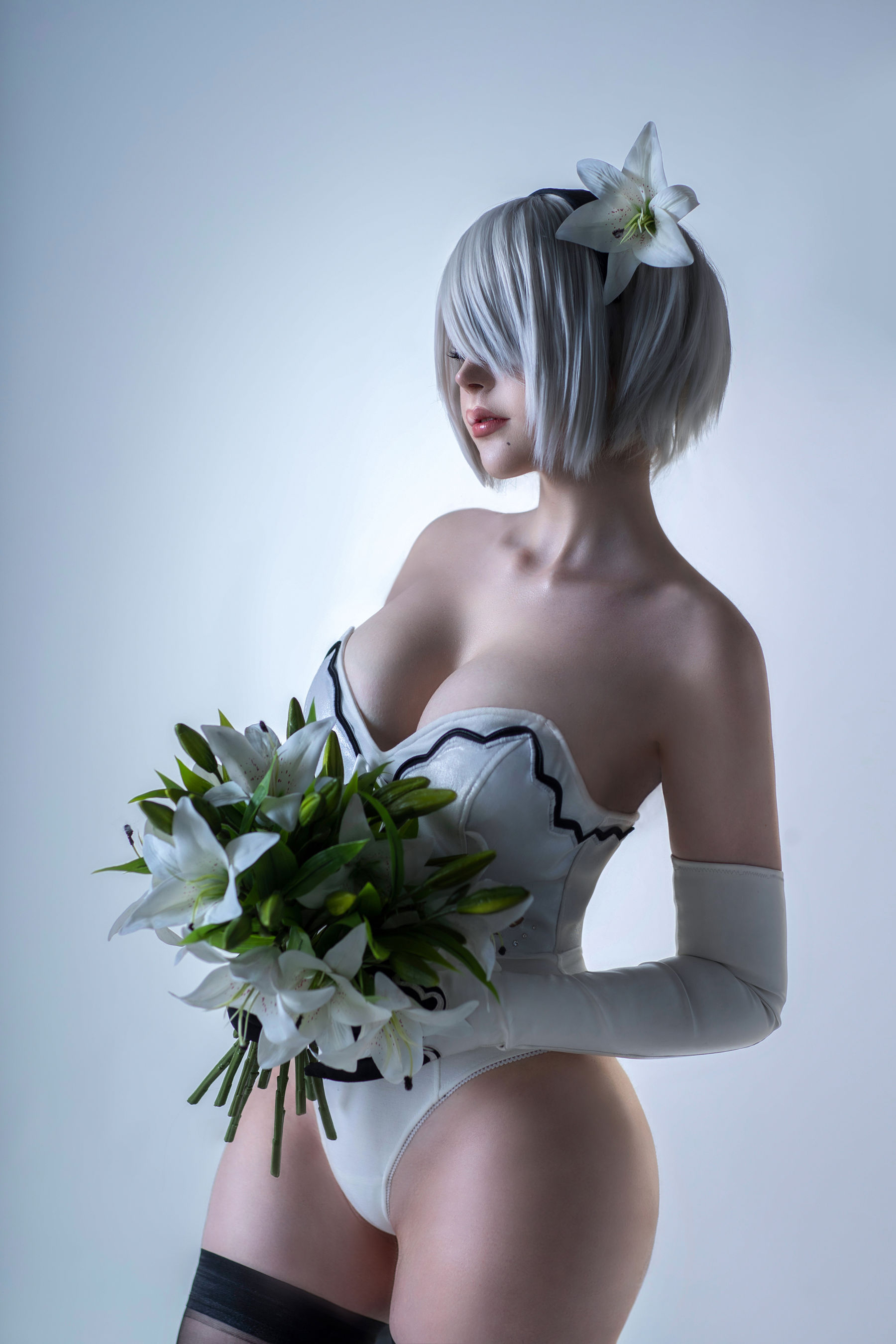 [COS福利] 国外美女SayaTheFox - 2B Floral第1张